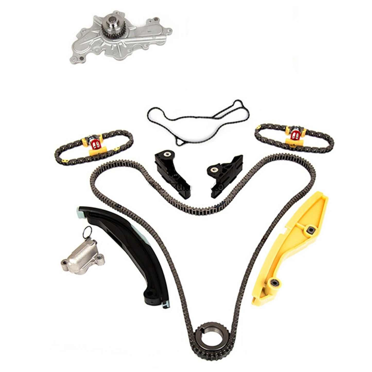 Solid Spare New For Ford Edge Taurus Lincoln MKS MKX 13-17 Timing Chain Kit Water Pump