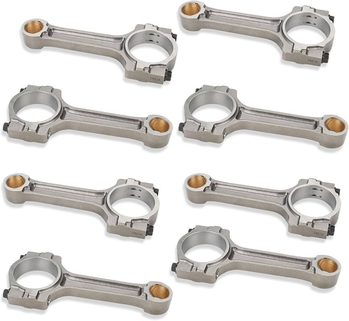 Solidspare 8Pcs Floating Pin Connecting Rod 12577583 For GM 5.3L 6.0L 6.2L LS2 LS3 Gen IV