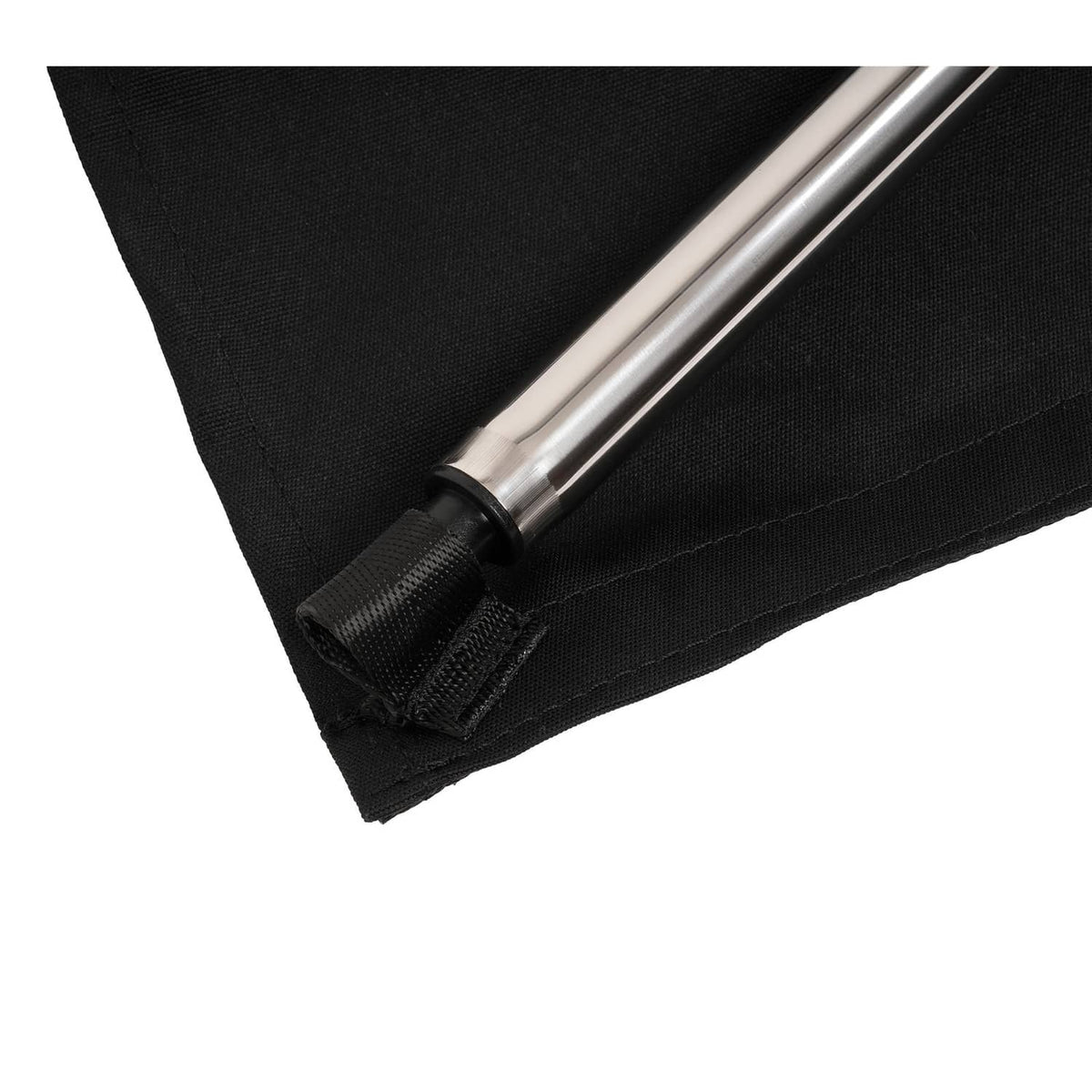 Solidspare Black Boat Sun Shade 304 Stainless Steel+Fabric Canopy For Universal Boat