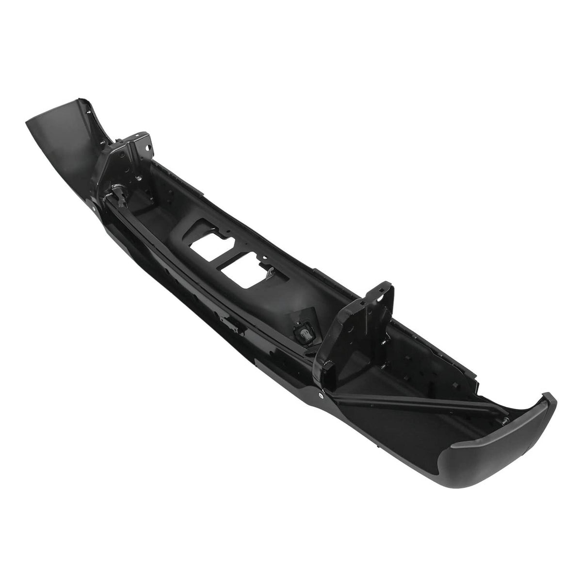Solidspare Steel Rear Step Bumper Assembly For 2007-2013 Toyota Tundra W/O Park Holes Black