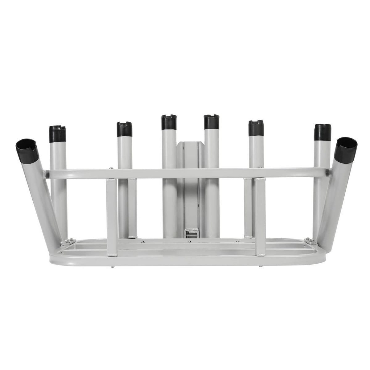 Solid Spare Heavy Duty Fishing Rod Rack Rod Holder 2" Receiver Hitch Mount w/Notch Caps