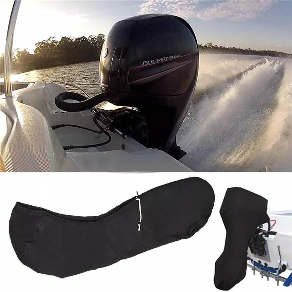 Solid Spare Outboard Motor Cover for Motor 250-300HP Waterproof Heavy-Duty Boat Engine Cover
