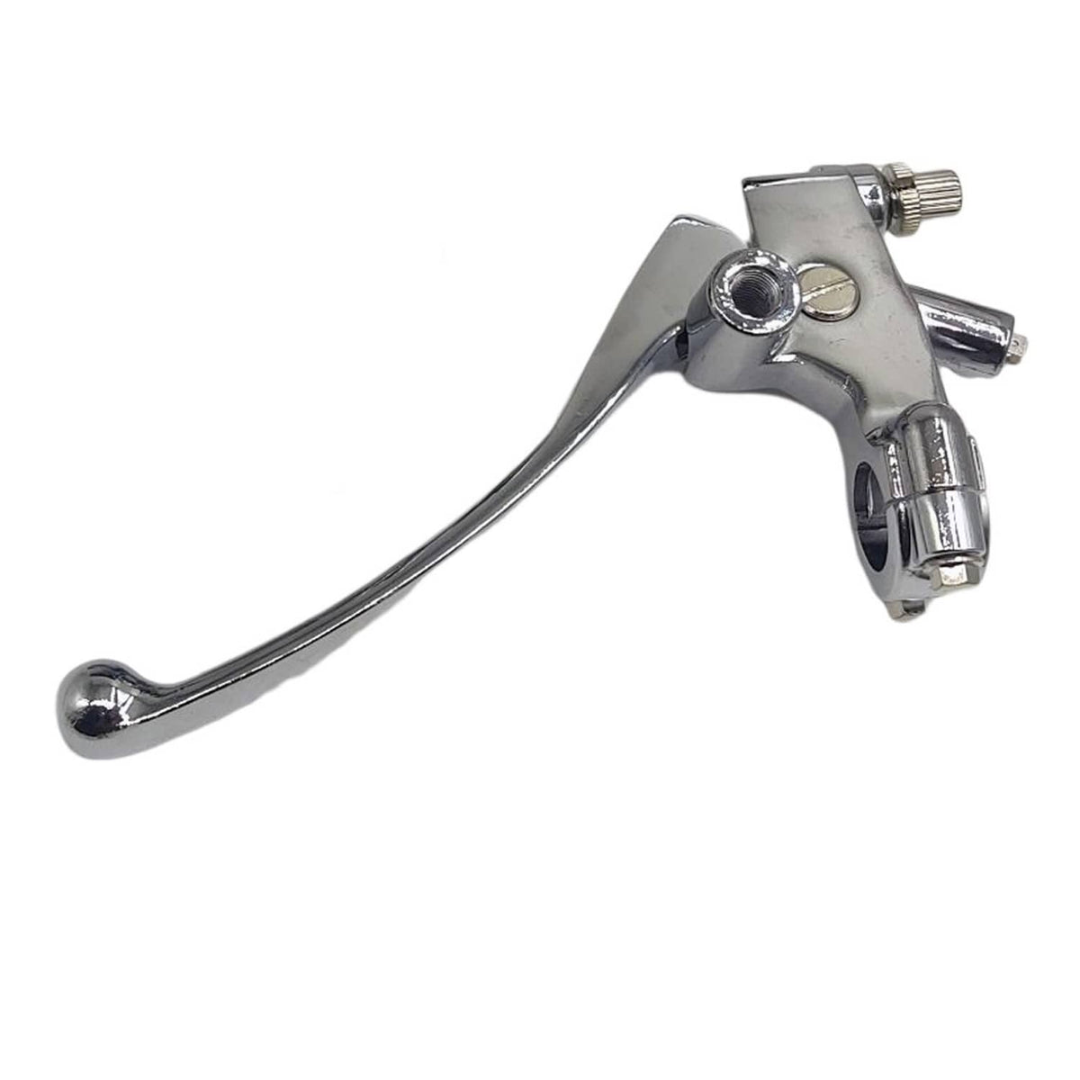 Solidspare US Left Handle Clutch Lever Perch For Honda CB650 CB650SC CB750 70s 80s (Silver)