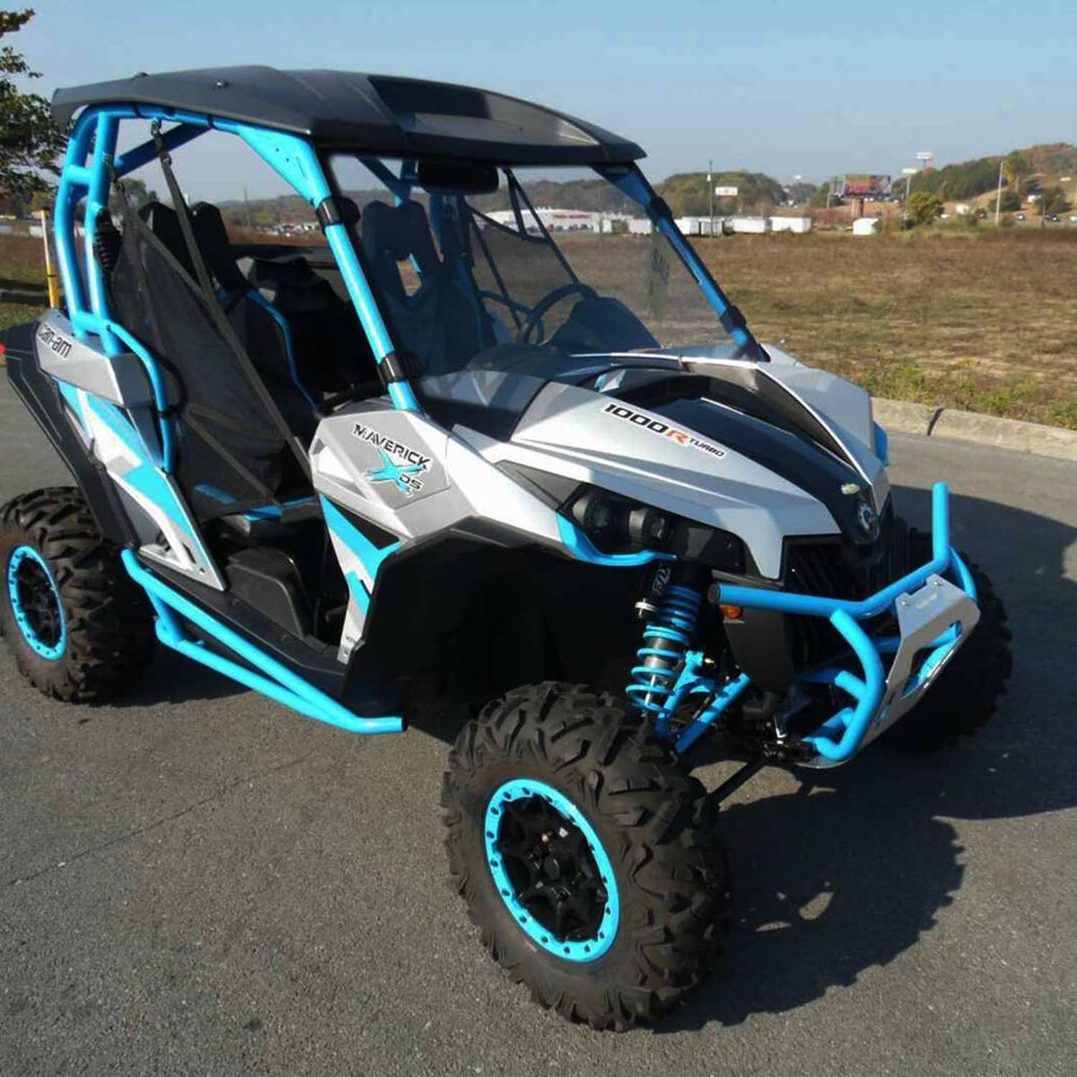 Solidspare Scratch-Resistant Full Windshield For 2013-2018 Can Am Maverick 1000R/ Max 1000R