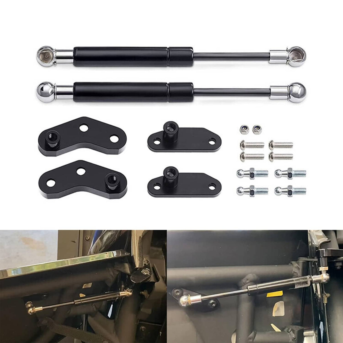 Solidspare Door Opener Kits Door Shocks Struts Fit for 17-22 Can Am Maverick X3 Front Rear