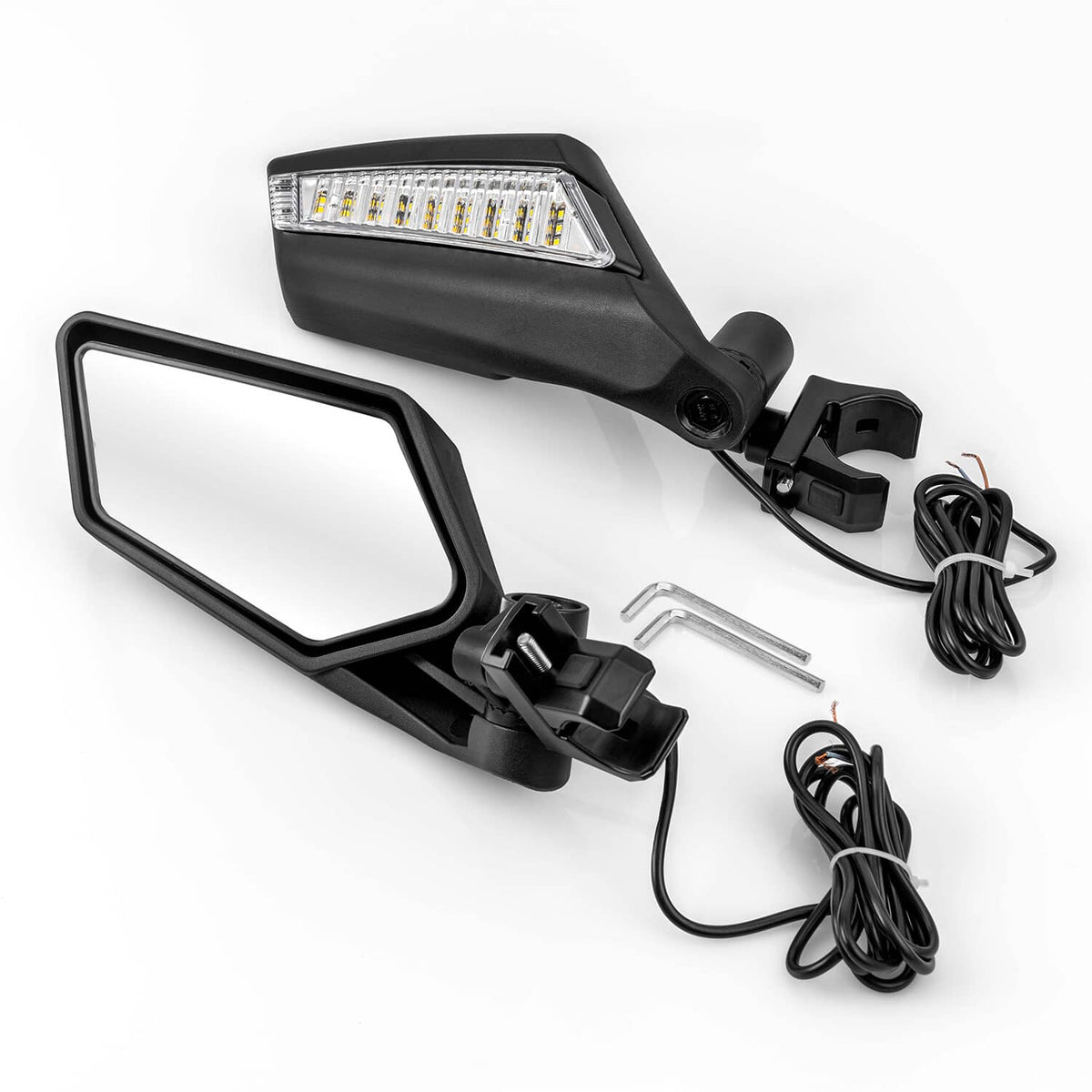 Solidspare For Can Am Maverick X3 / X3 Max DS RS RR Turbo 2017-2024 UTV LED Side Mirrors