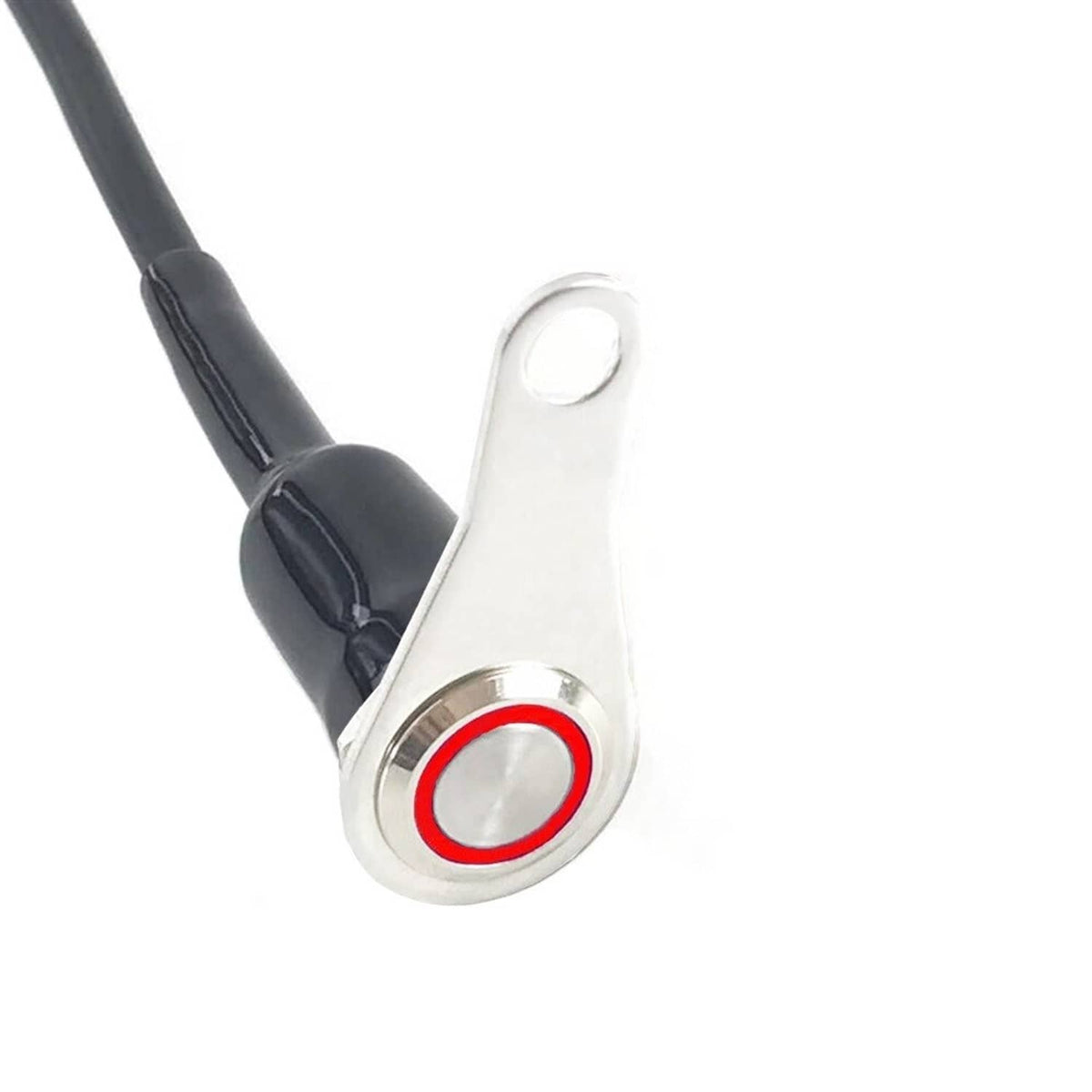 Solidspare ATV Motorcycle light Switch LED Stainless steel bracket Mount Momentary button
