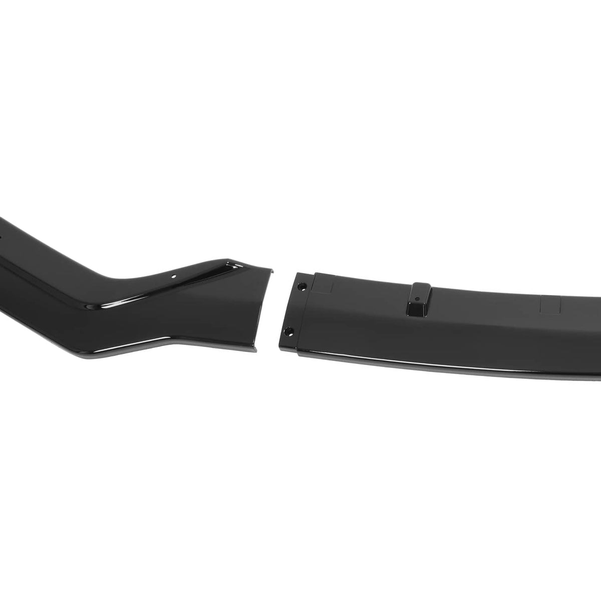 Solid Spare Fits Infiniti Q50 Sport 18-24 Gloss Black PP 3PC Front Bumper Lip Chin Splitter