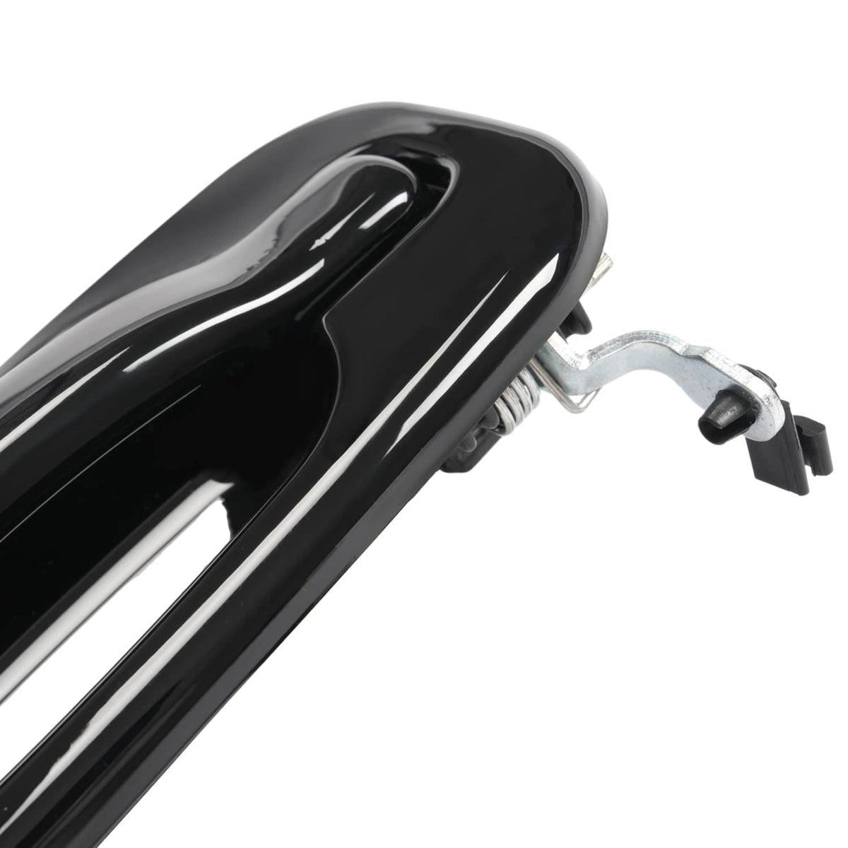 Solid Spare Door Handle Set For Chevy Silverado 1500 1999-2006 Smooth Black Front Outer 2PCS