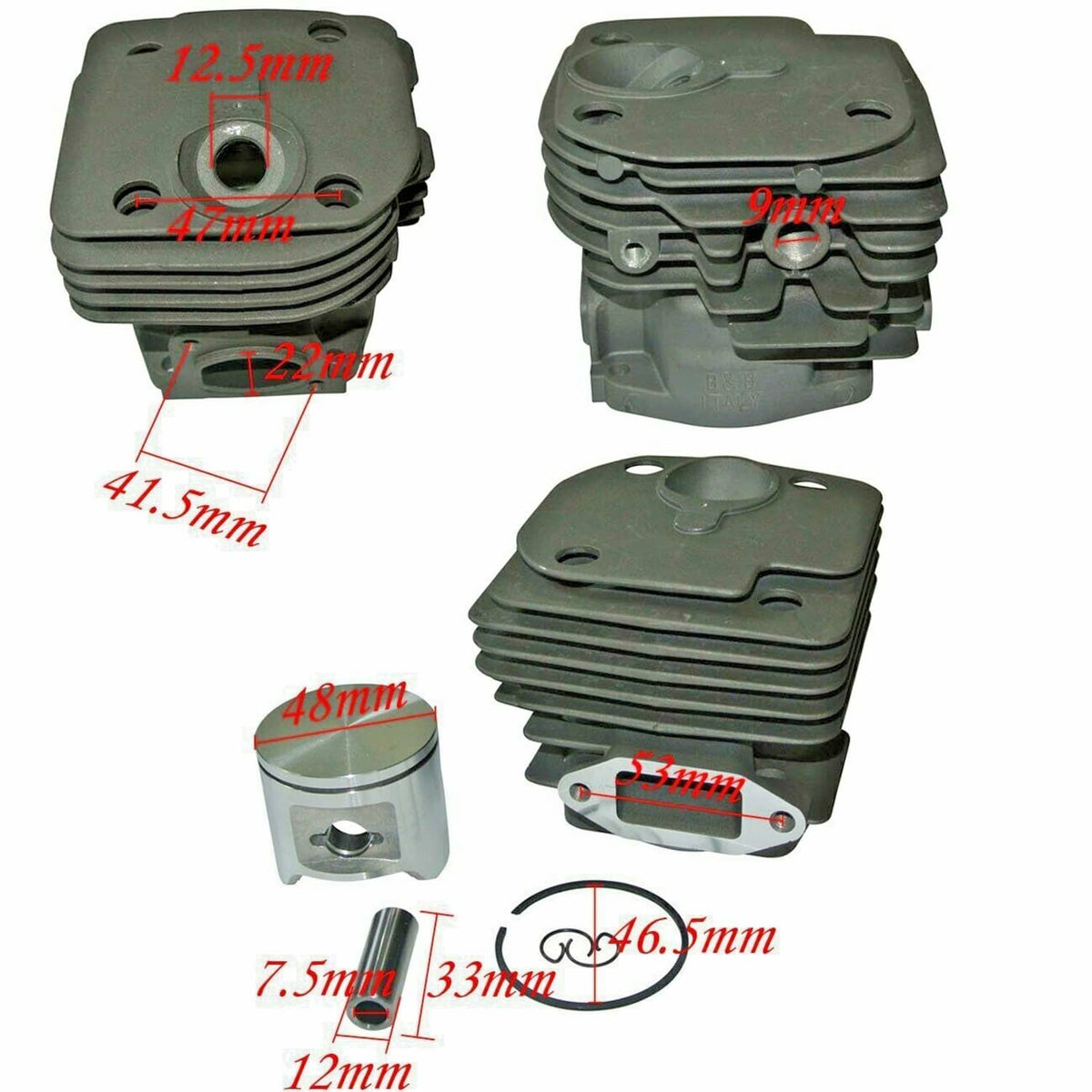 Solid Spare CYLINDER ASSY HUSQVARNA 350 503 69 10-73 503 93 90-03 503 93 90-05 503939007