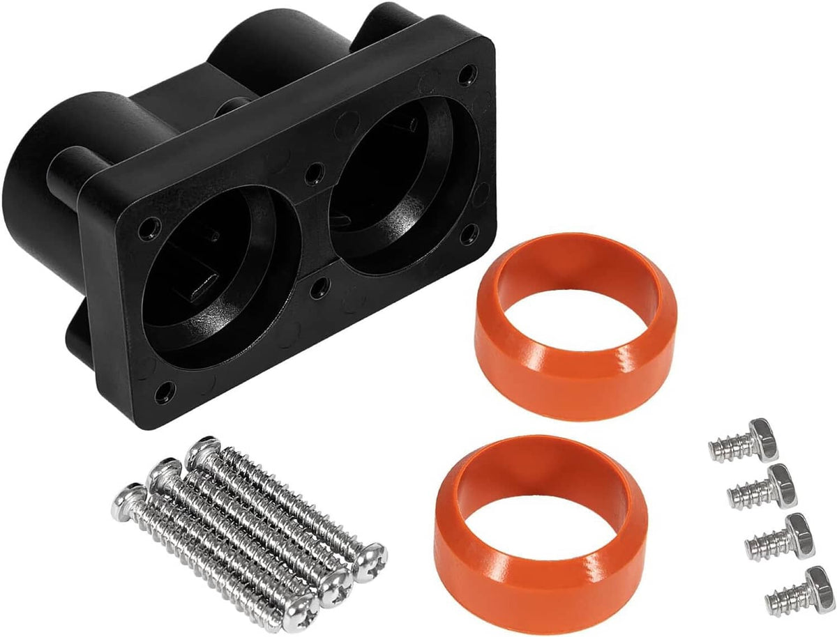 Solidspare 78077 Hot Tub Heater End Cap Kit with Rubber Gaskets, Aluminum Strips & Screws
