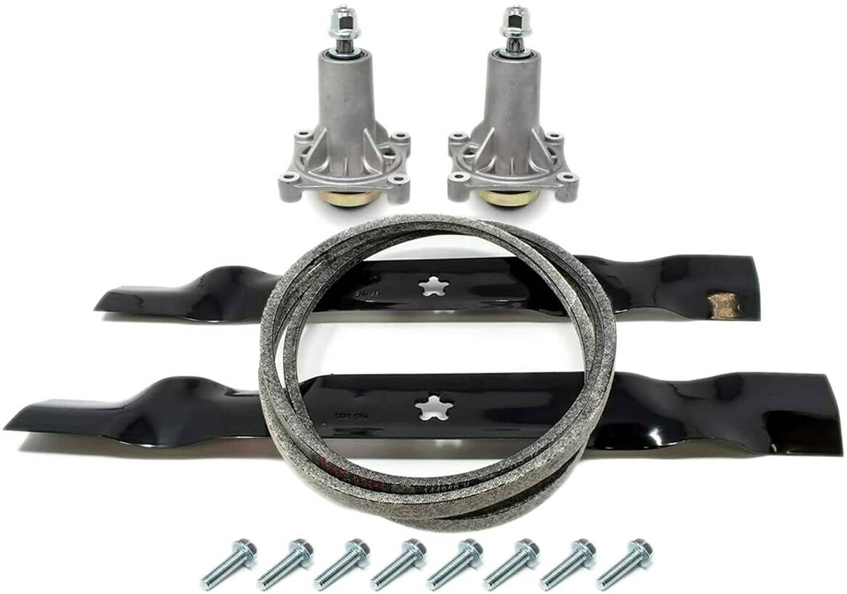 Solid Spare DECK BLADE SPINDLE BELT MADE WITH KEVLAR KIT FOR HUSQVARNA LTH1842 LTH2142 TS242