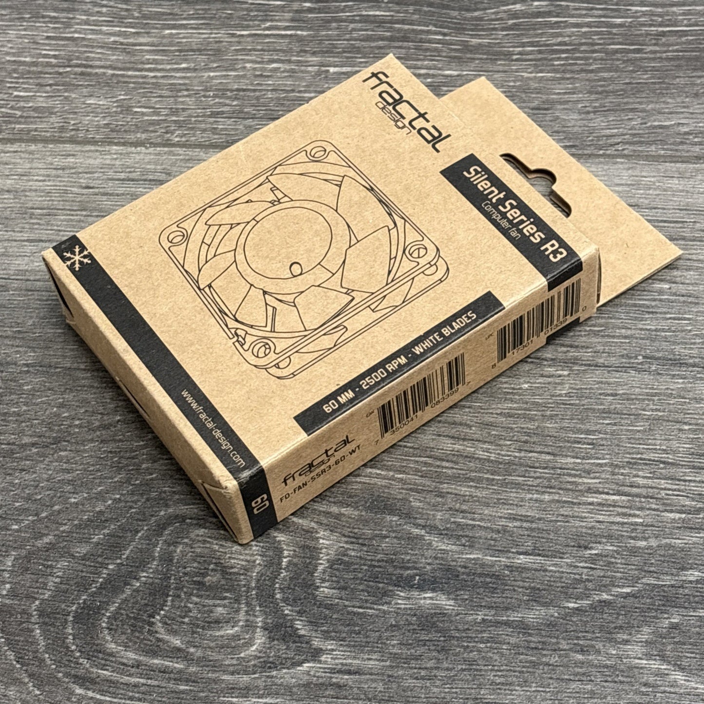 Fractal Design Silent Series R3 60mm Case Fan – Quiet Cooling, 3-Pin Connector