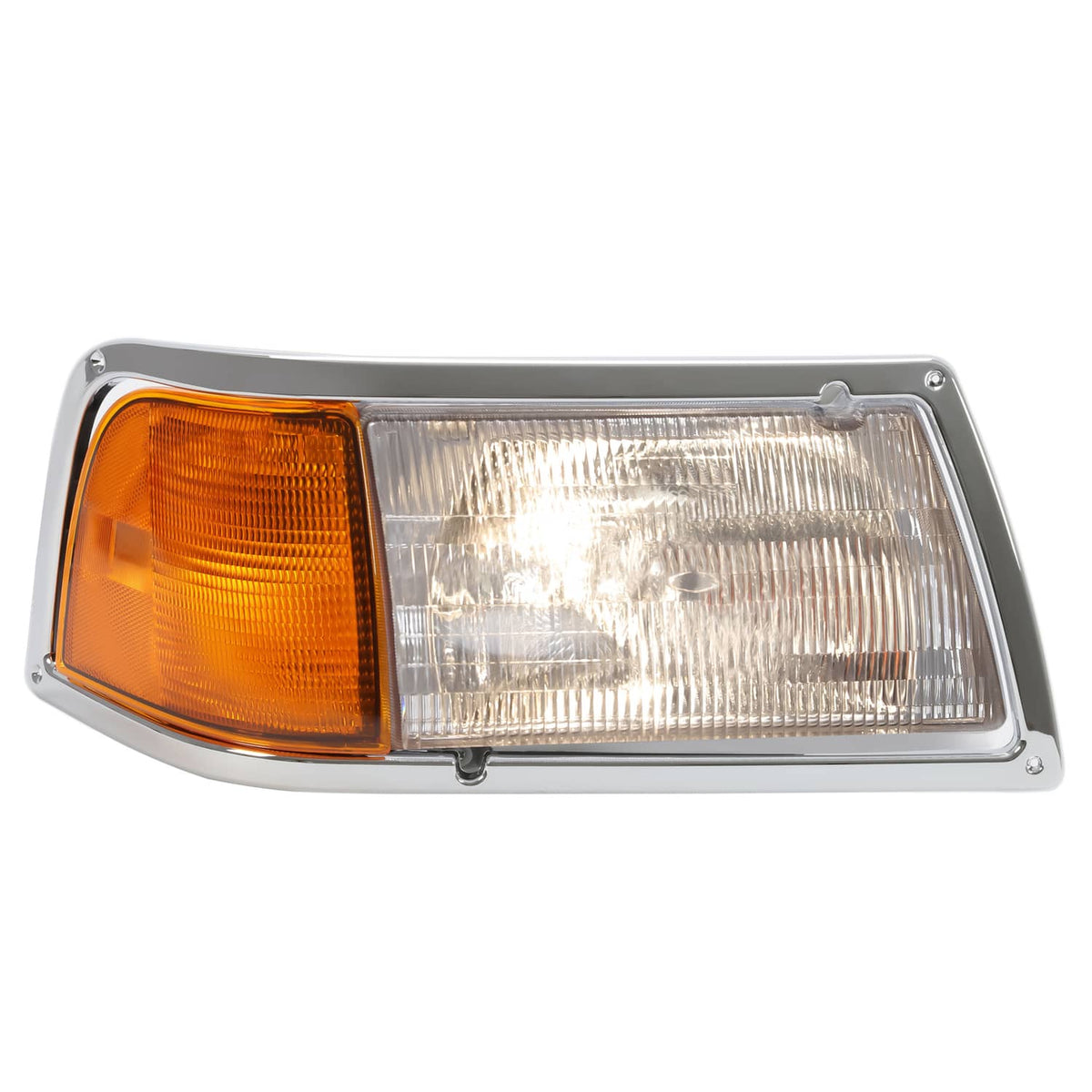 Solid Spare Headlight&Corner Light For Peterbilt 375 385 w/Wire Harness&Bulb Passenger Side