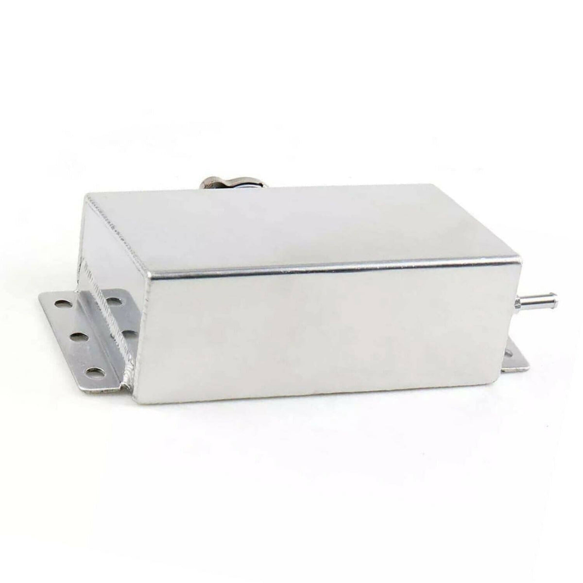 Solidspare Silver Radiator Coolant Overflow Water Tank Expansion Reservoir Bottle Aluminum
