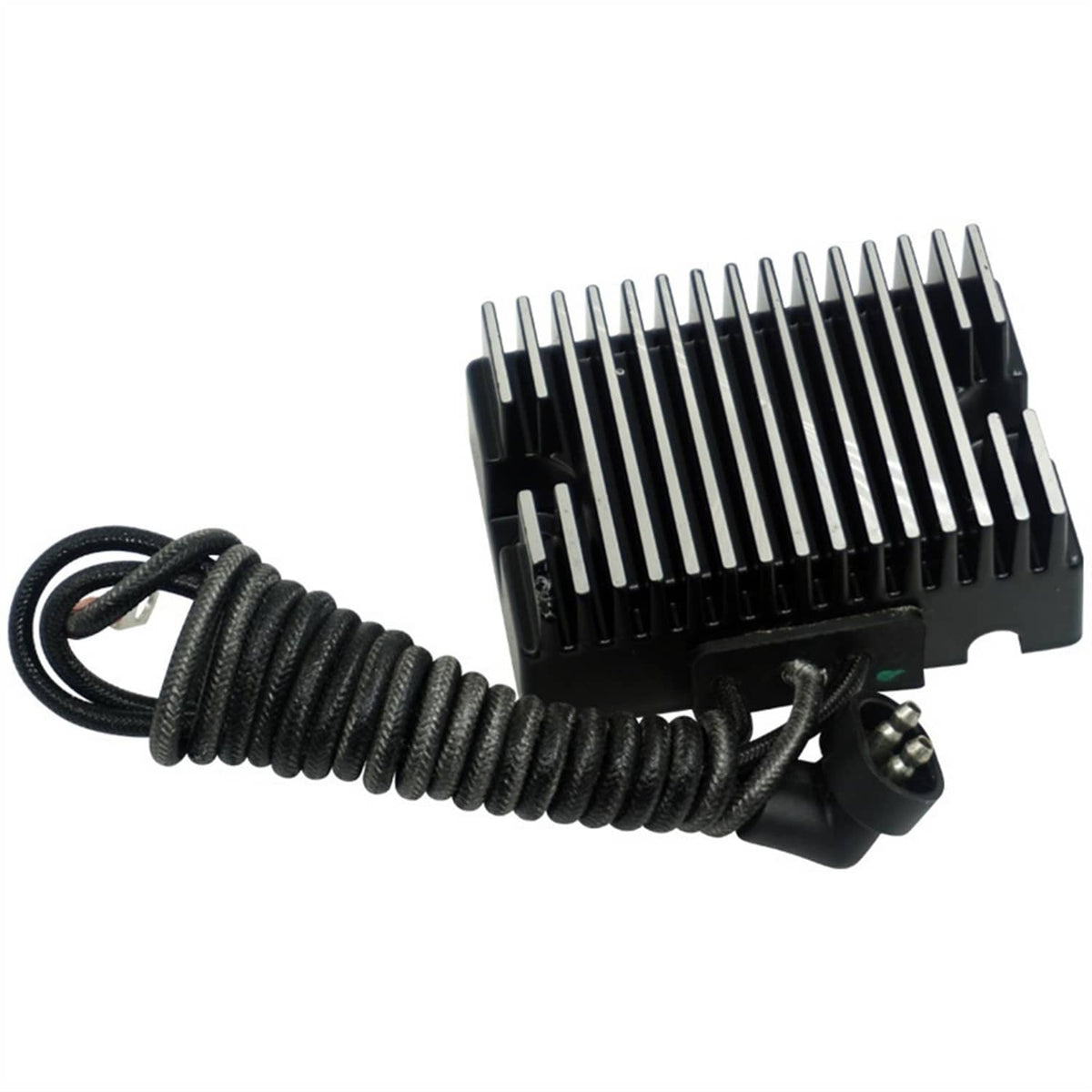 Solidspare Black VOLTAGE REGULATOR RECTIFIER Compatible for HARLEY 74519-88 74519-88A