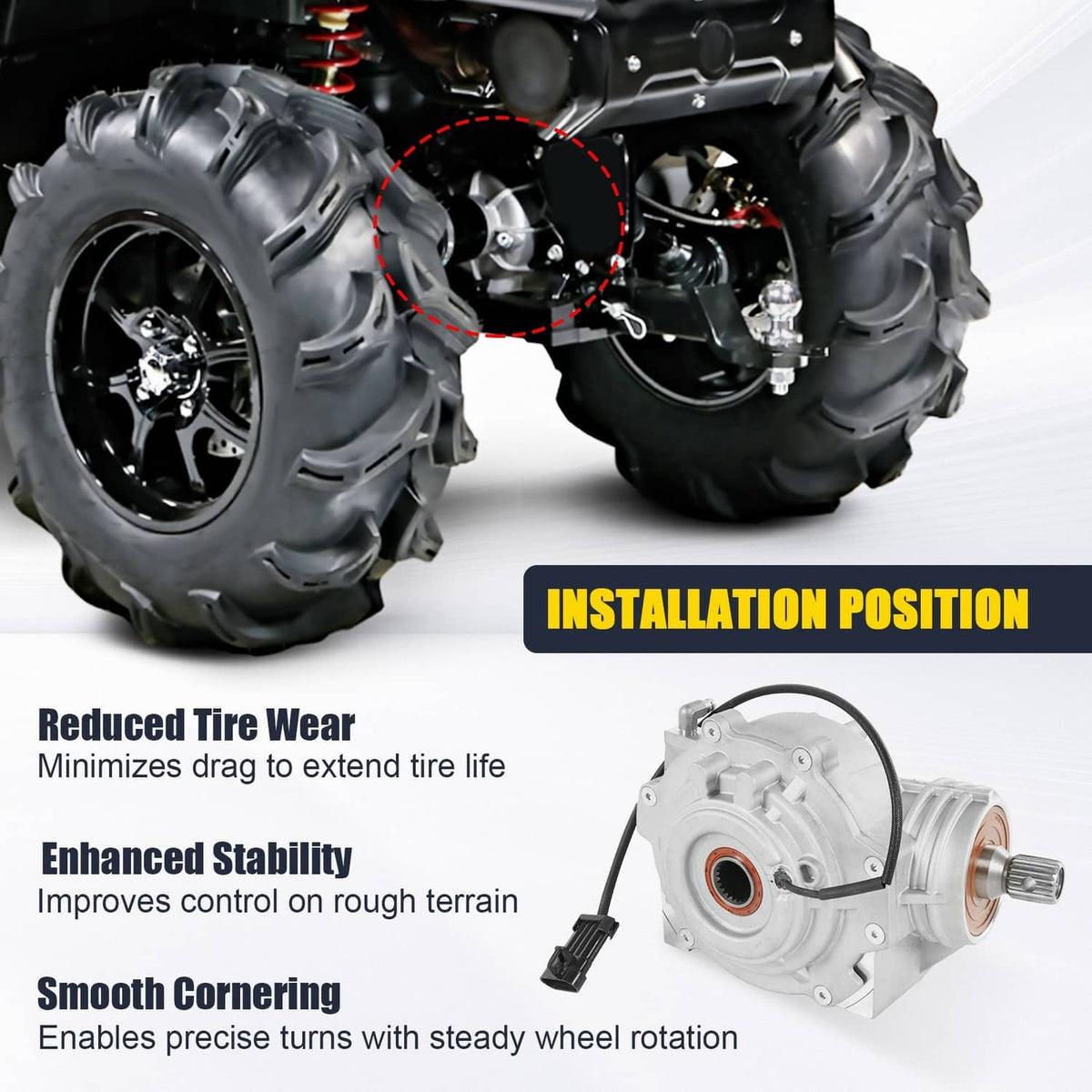 Solidspare Front Differential 1333243 For 2012-2016 Polaris Ranger Crew 900 RZR XP 900 EPS