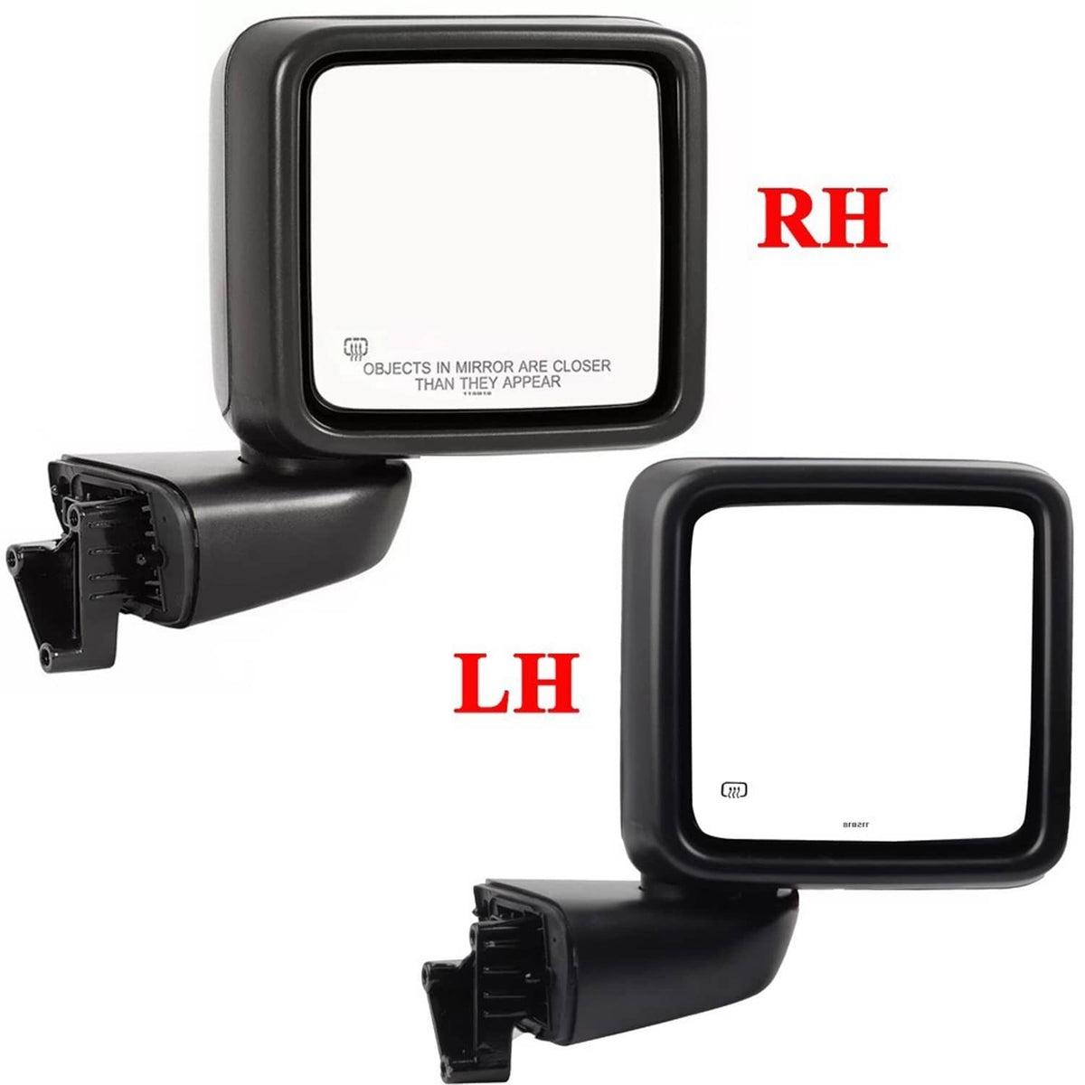 Solidspare Left & Right Power Heated Mirror Set for 2018-2024 Jeep Gladiator Wrangler JL