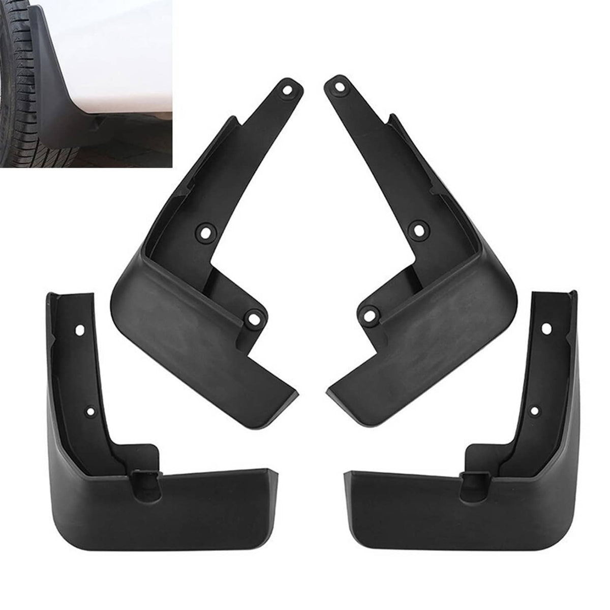 Solidspare Front & Rear Mud Flaps Mudguards Splash Guard Set for 2021-2024 Subaru Outback