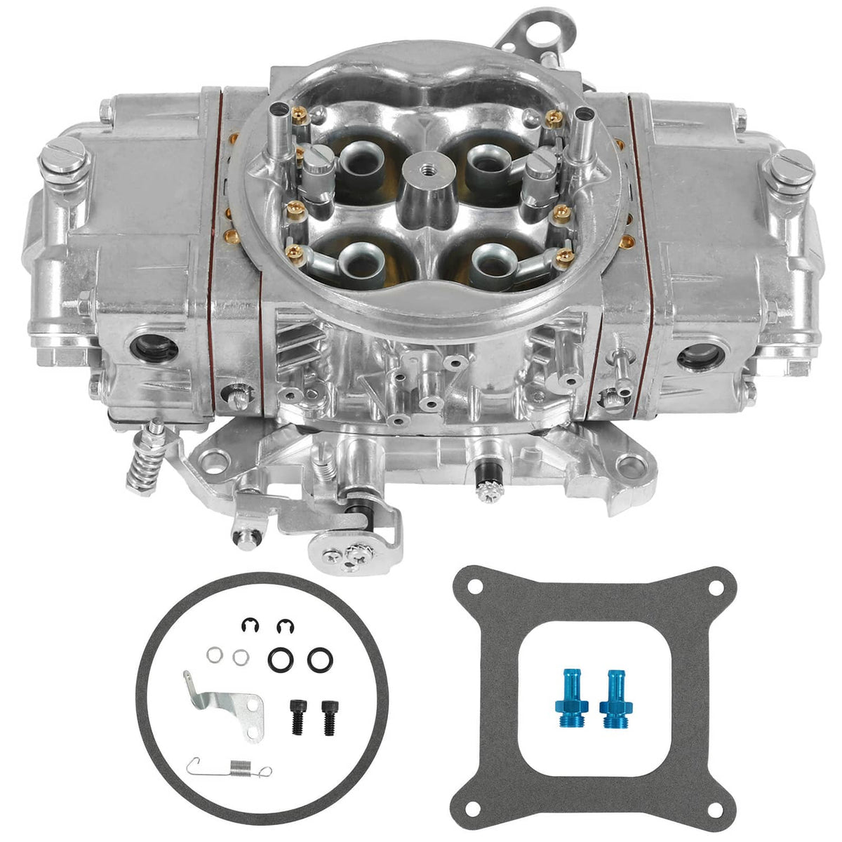 Solidspare 850CFM 4 Barrel Performance Race Carburetor Double Pumper Mechanical BR-67201