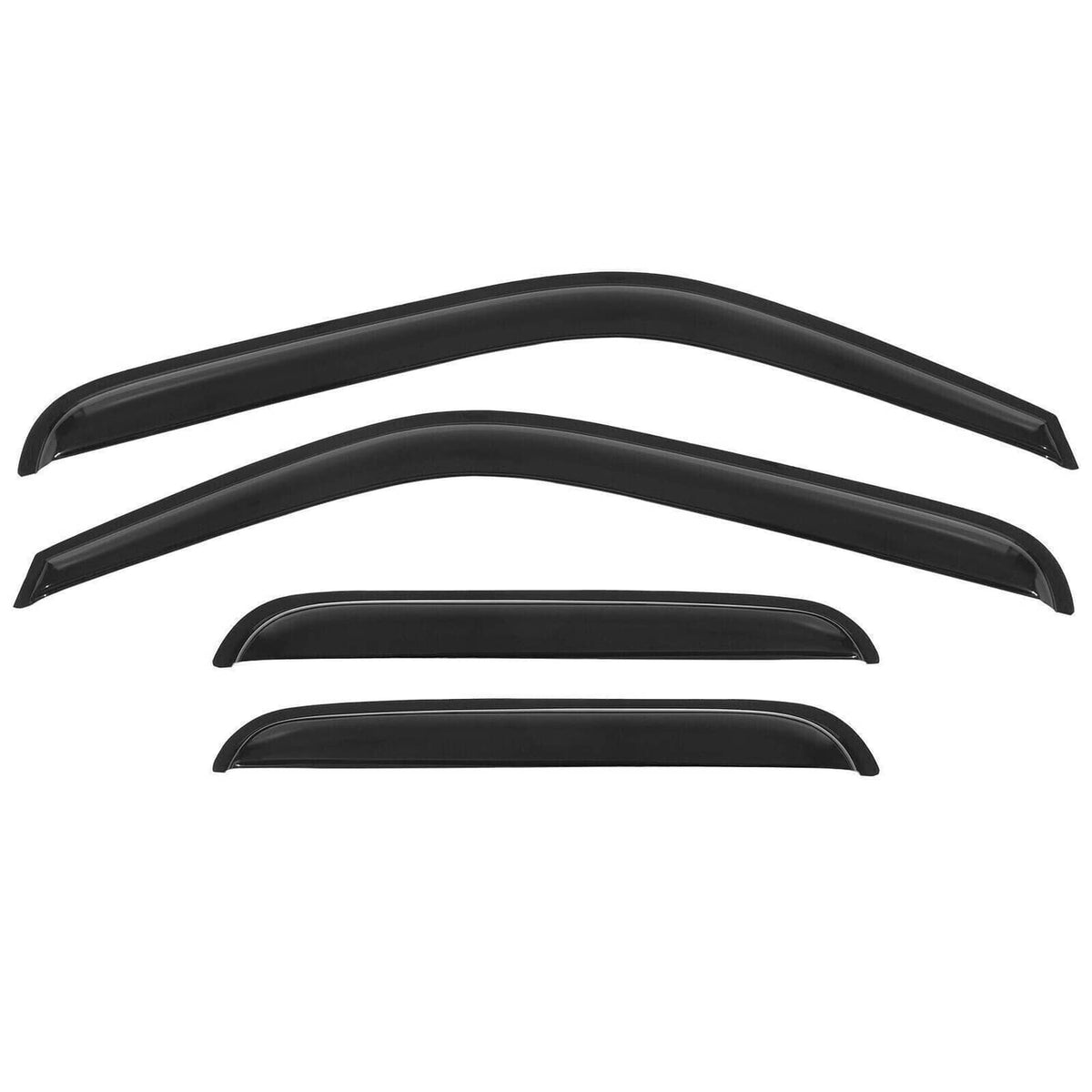 Solidspare Window Visors Rain Sun Guard for 99-06 Chevy Silverado GMC Sierra Extended Cab