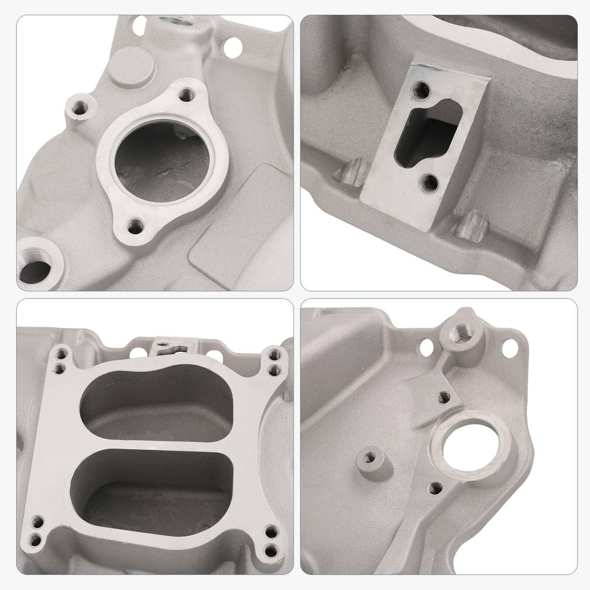 Solidspare 262-400 Dual Plane Front Intake Manifold For Small Block Chevy SBC 1955-1986 NEW