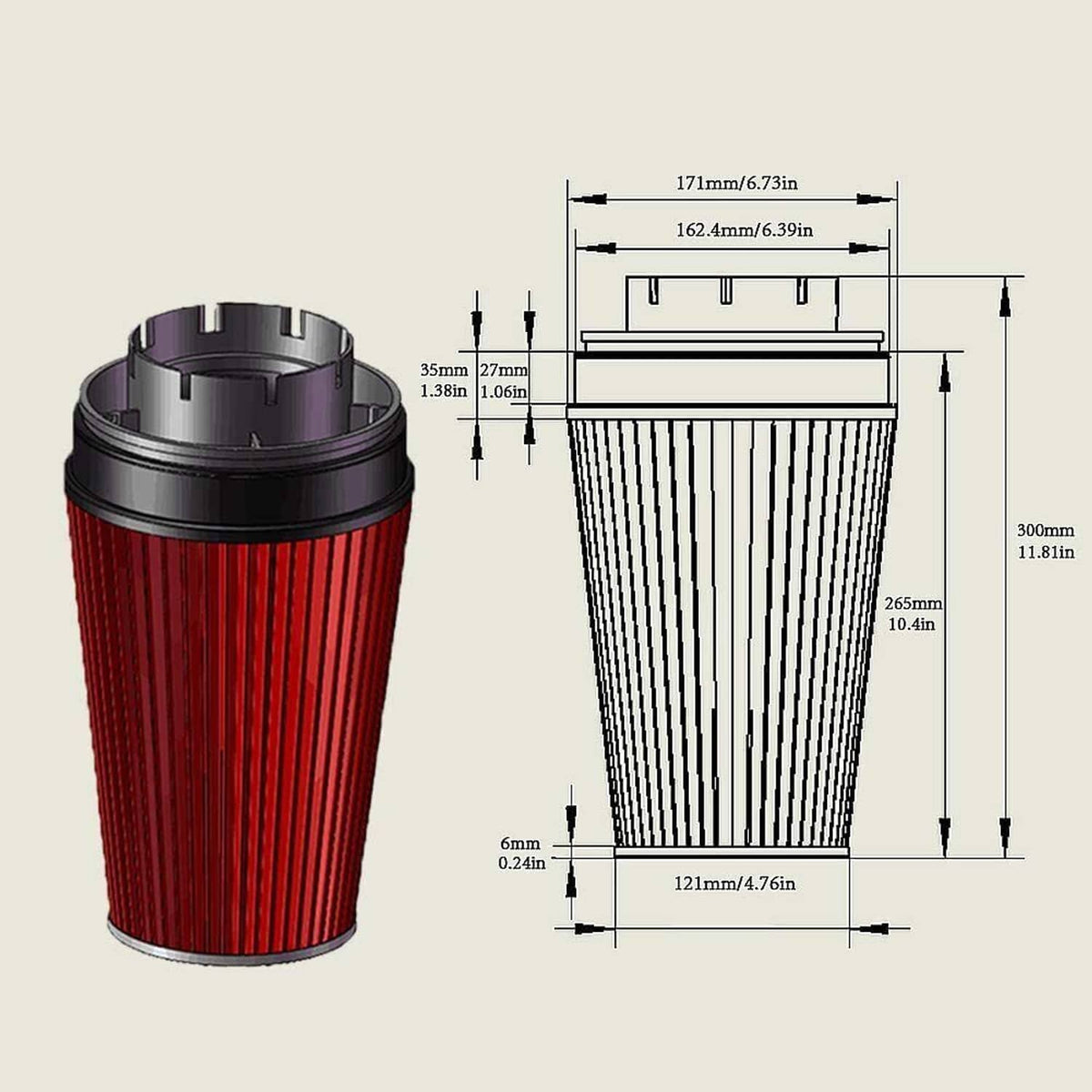 Solidspare 4" inches Cold Air Intake Kit with Filter for 99-06 GMC Chevy V8 4.8L/5.3L/6.0L
