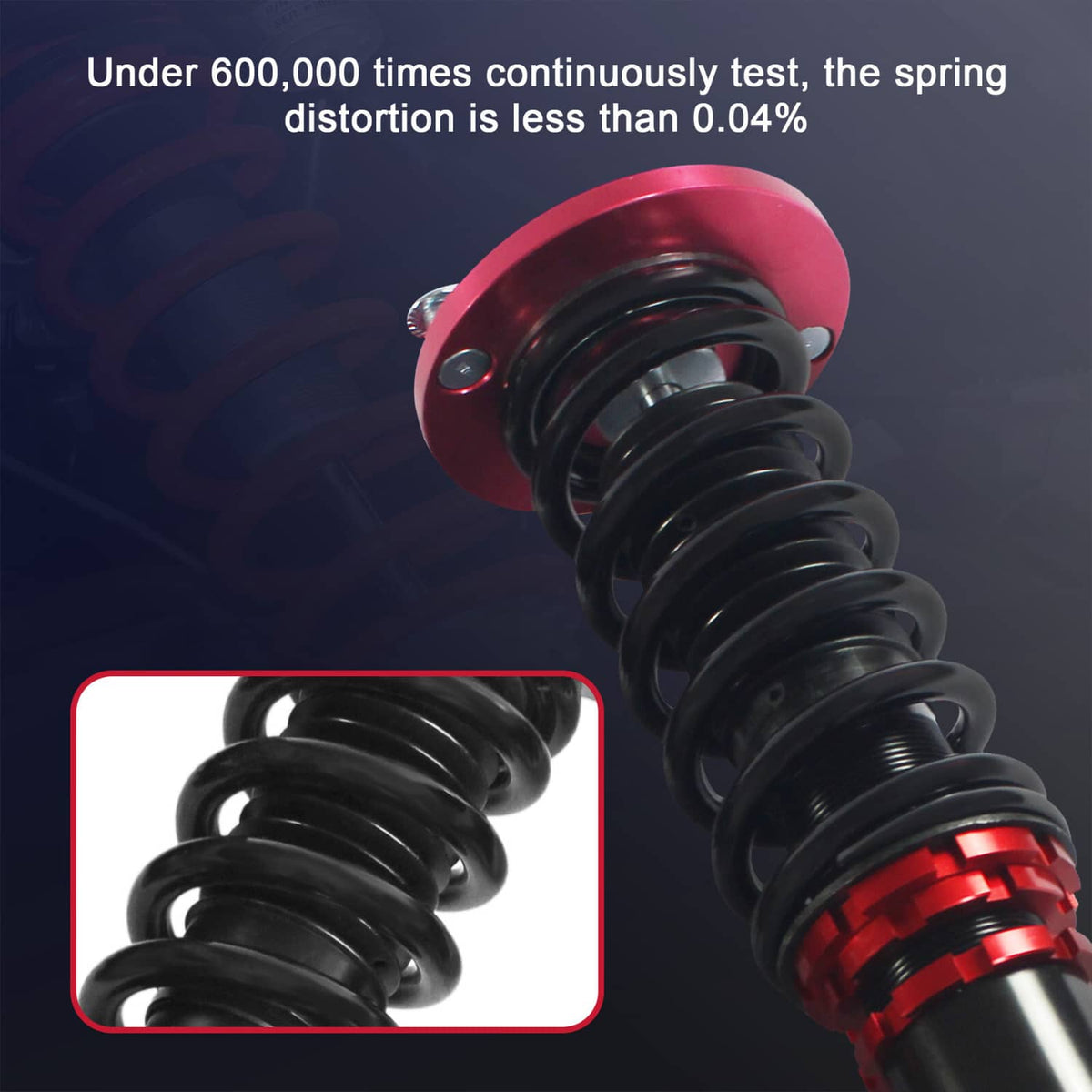 Solidspare Coilovers Suspension Kit Set For 1990-1997 Honda Accord Shock Struts Adj. Height
