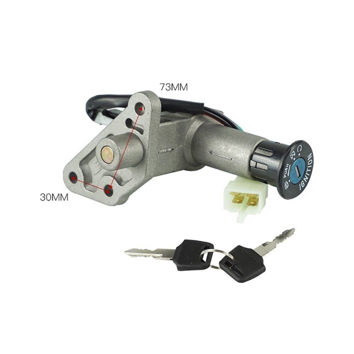 Solidspare Ignition Key Switch for GY6 50cc 150cc 139QMB for Scooter Moped