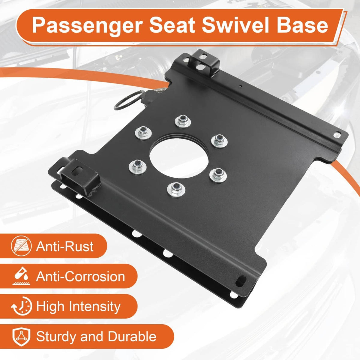 Solidspare Passenger Seat Swivel Kit for Ford Econoline E150 E250 E350 E450 Front Right