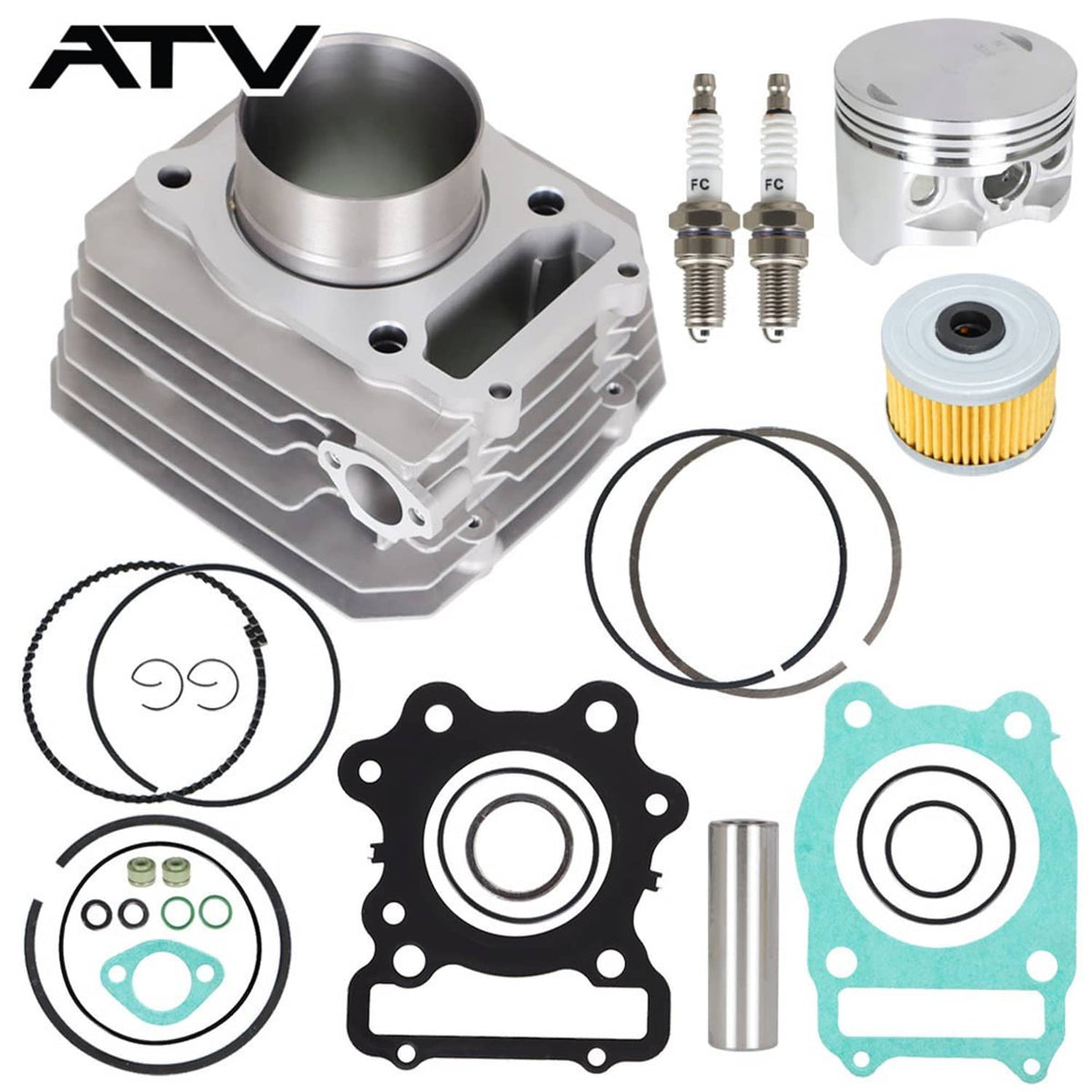 Solidspare For Honda TRX 300 Fourtrax FW 4x4 2x4 Cylinder Top End Rebuild Kit 1988-2000 NEW