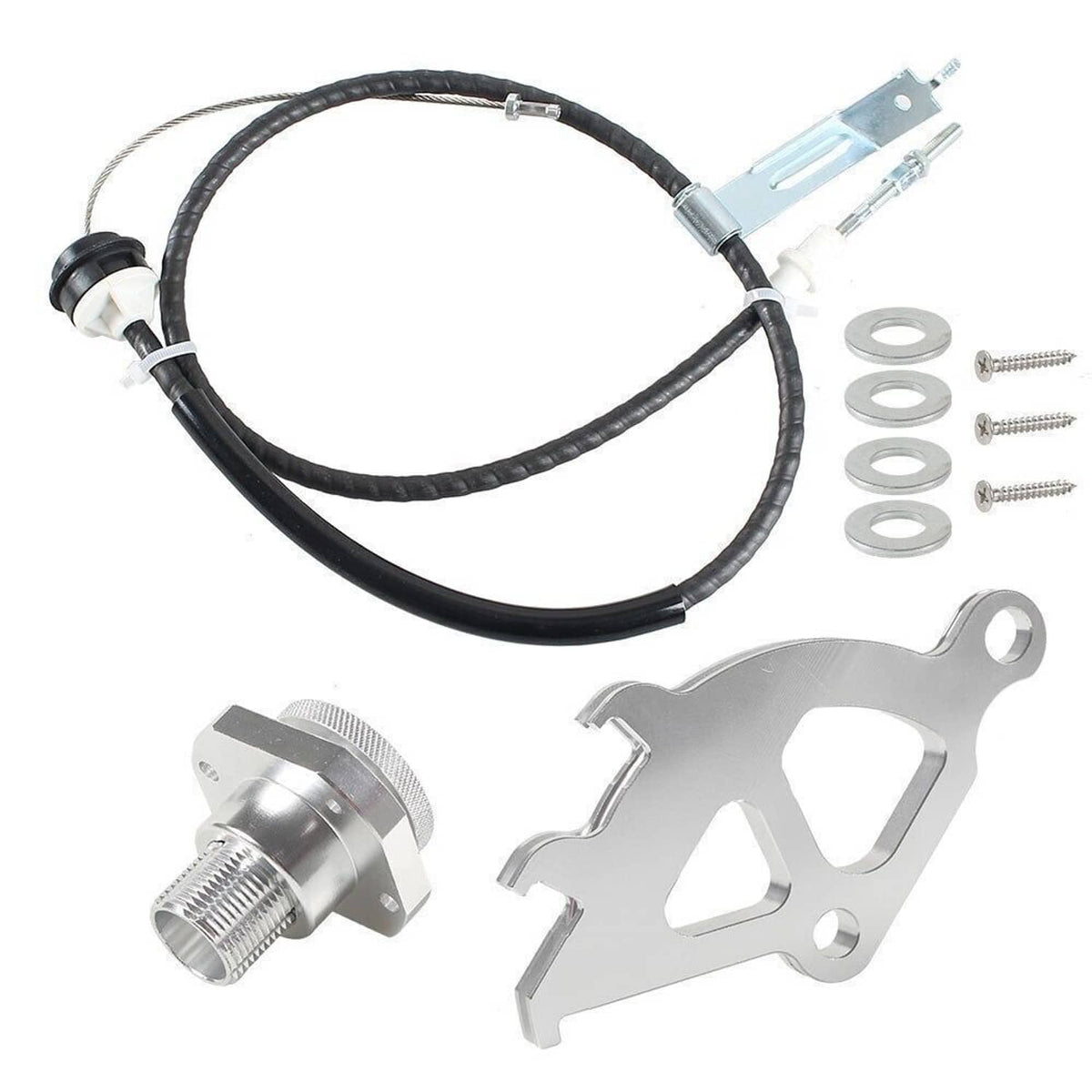 Solidspare Adjustable Clutch Cable Quadrant and Firewall Adjuster Kit For 1979-1995 Mustang
