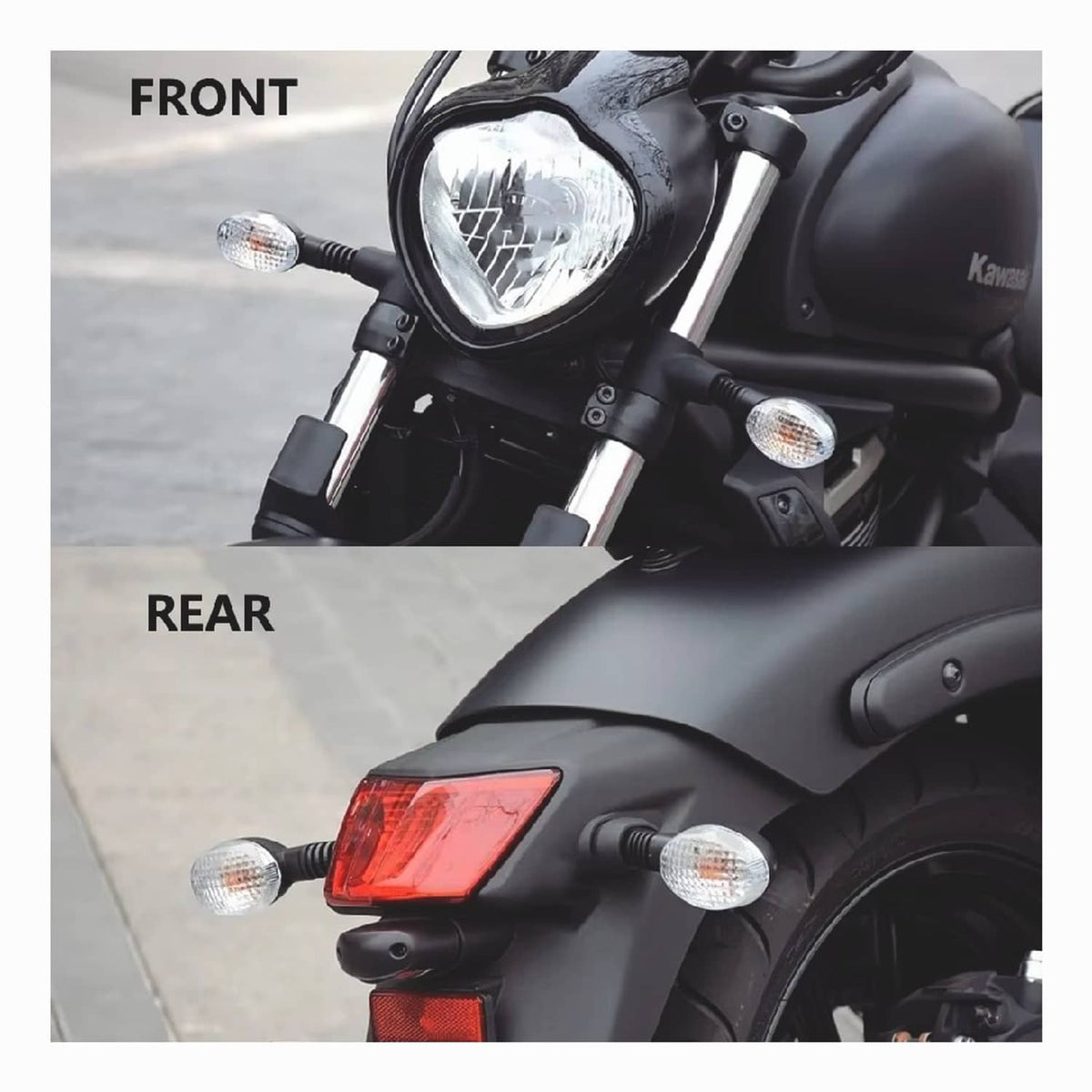 Solid Spare Turn Signal Light For KAWASAKI VN 650 Vulcan S 2015-2021 & KLX125L 2013-16 ect.