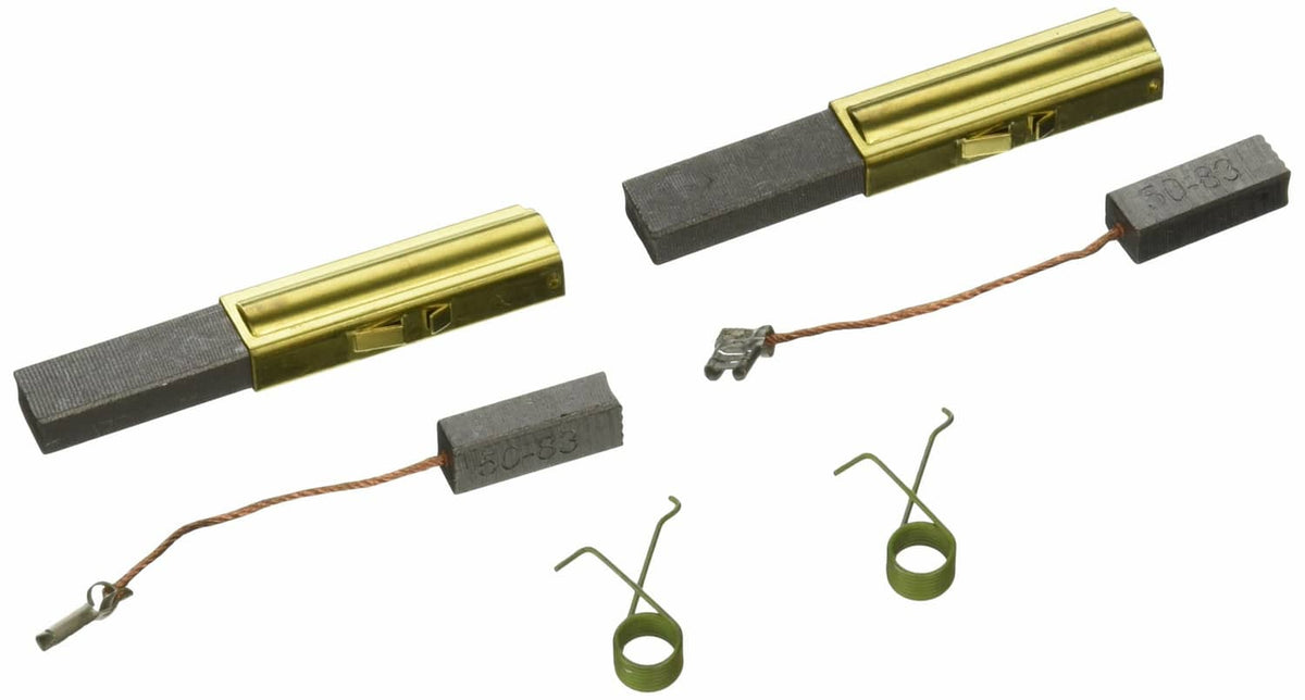 Solid Spare Oreck 09-75514-01 Carbon Brush, KIT 4 Wide 2 Narrow W/Leads & SPRNGS