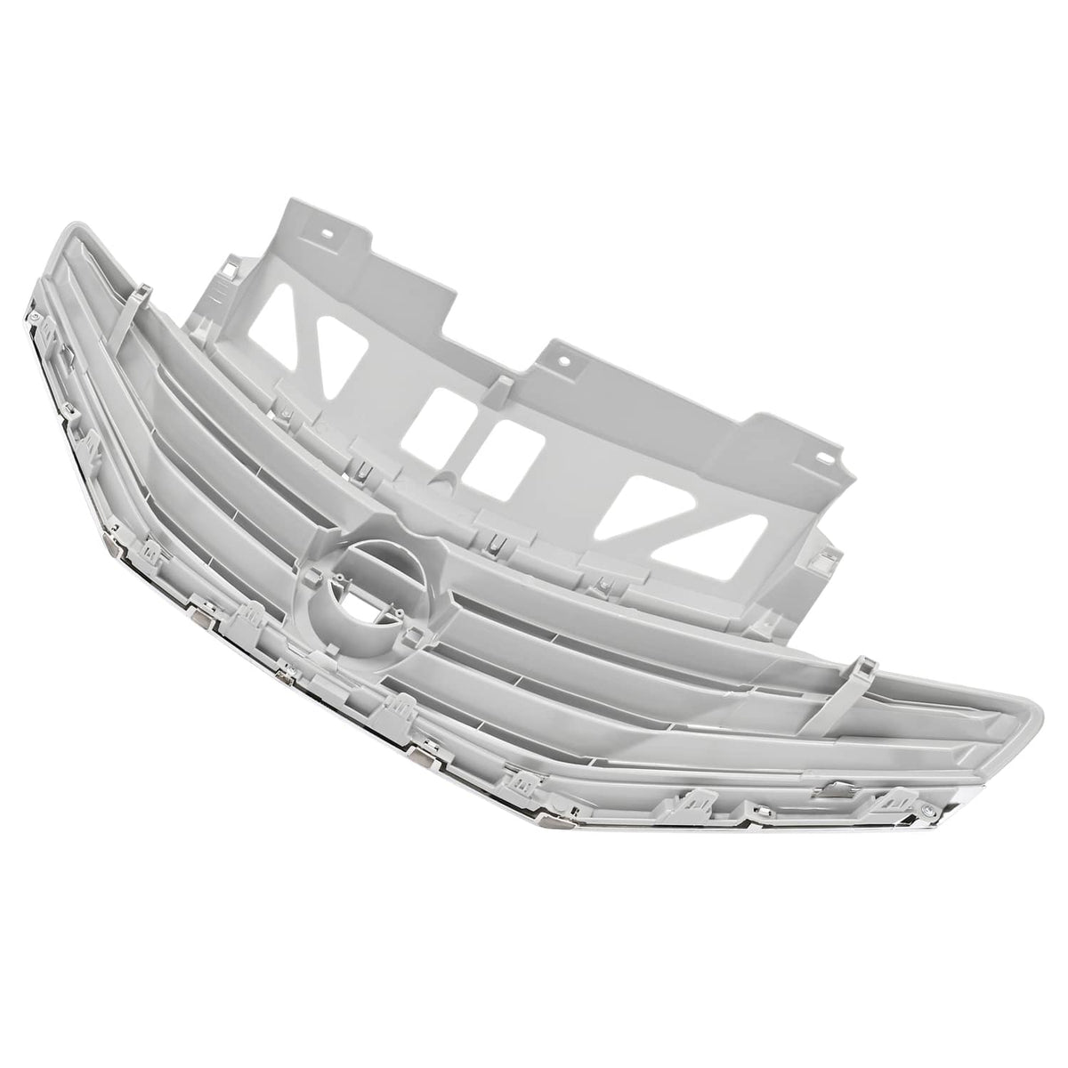Solid Spare Grille For Nissan Versa Note 2014 2015 2016 Chrome Front Upper Bumper Grill