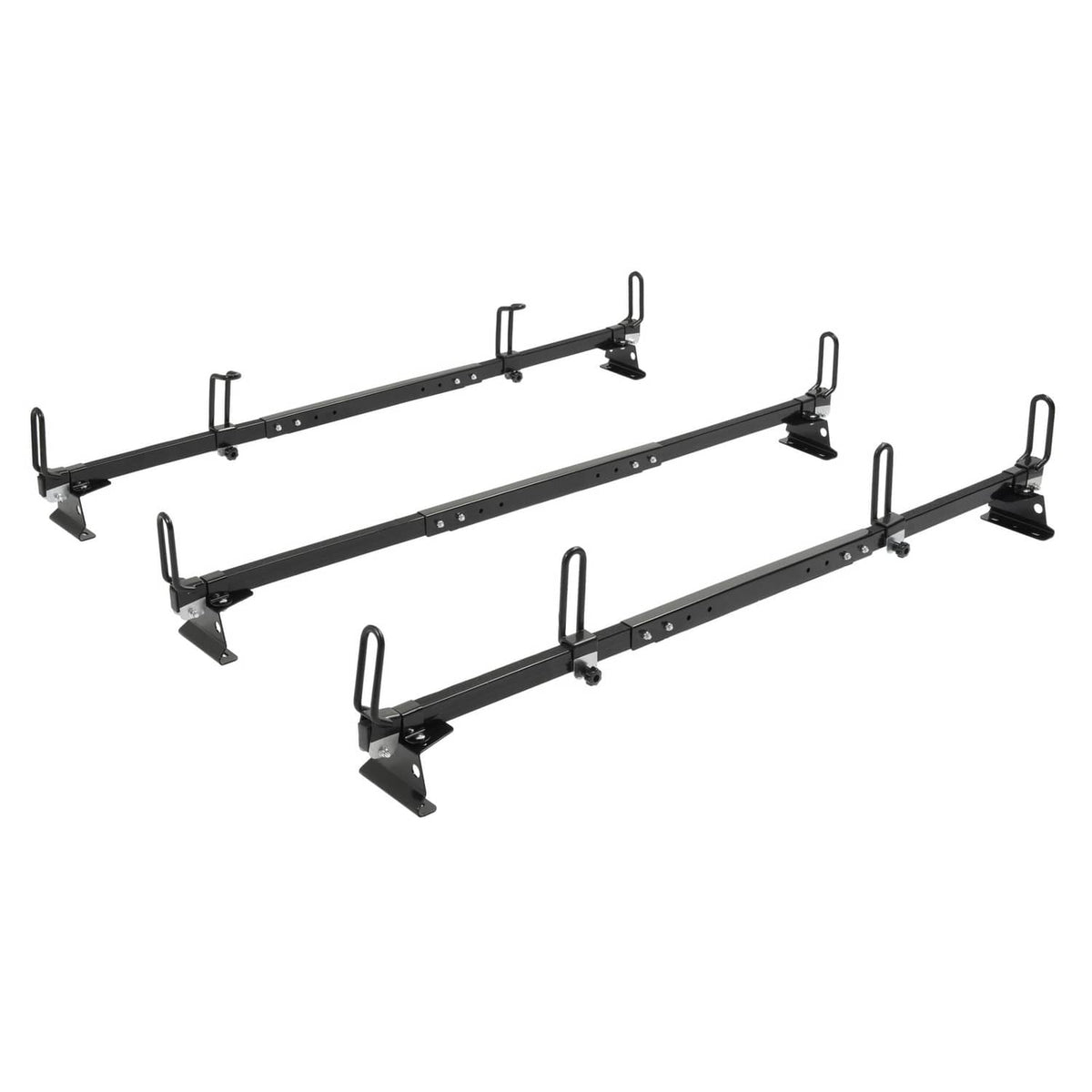 Solid Spare 65" 3-Bar Cargo Van High Ladder Roof Rack For Nissan NV 1500 2500 3500 750 lbs