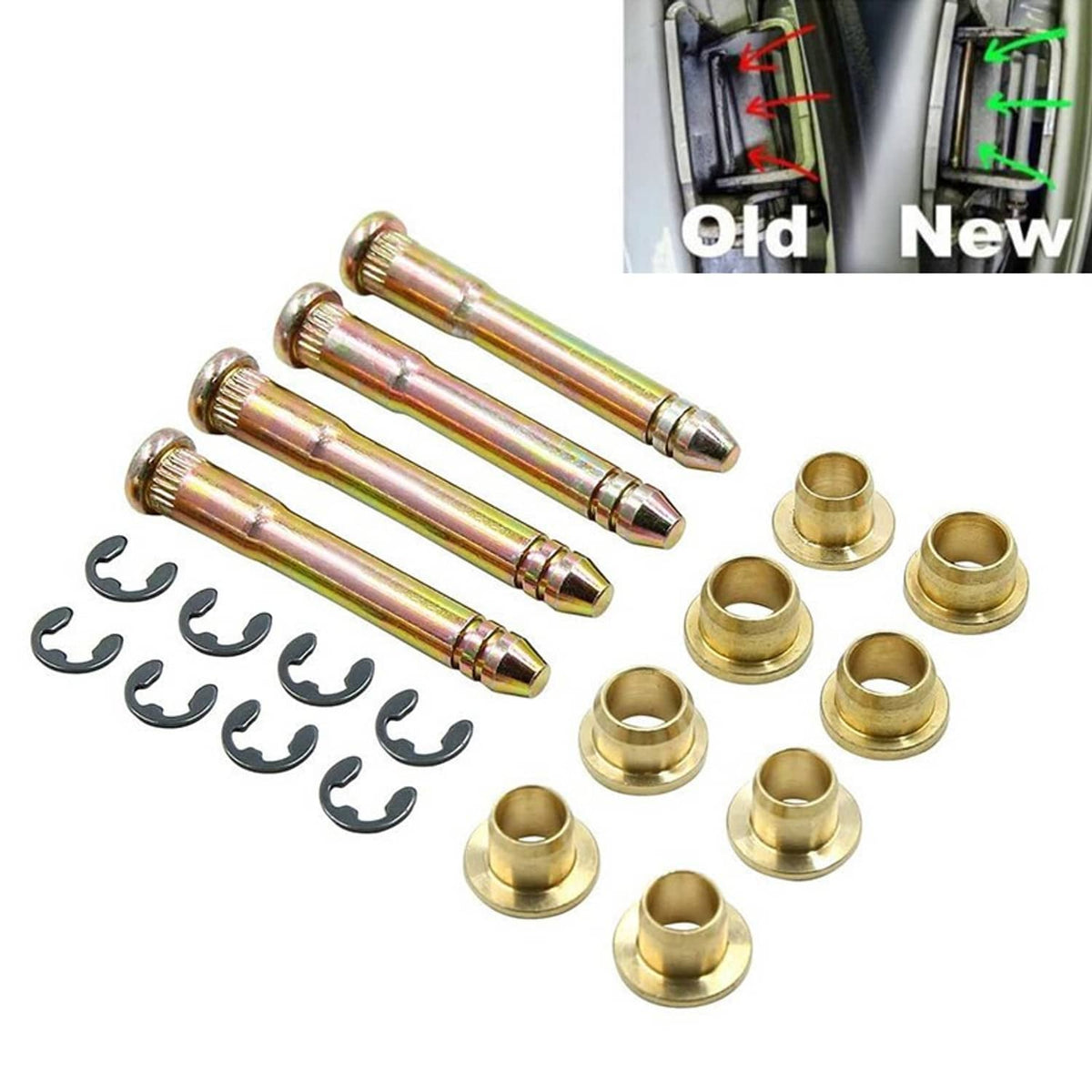 Solidspare Door Hinge Pin Bushing Kit For Honda Accord Civic CR-V CRX CX DX EX SI EG6 B16