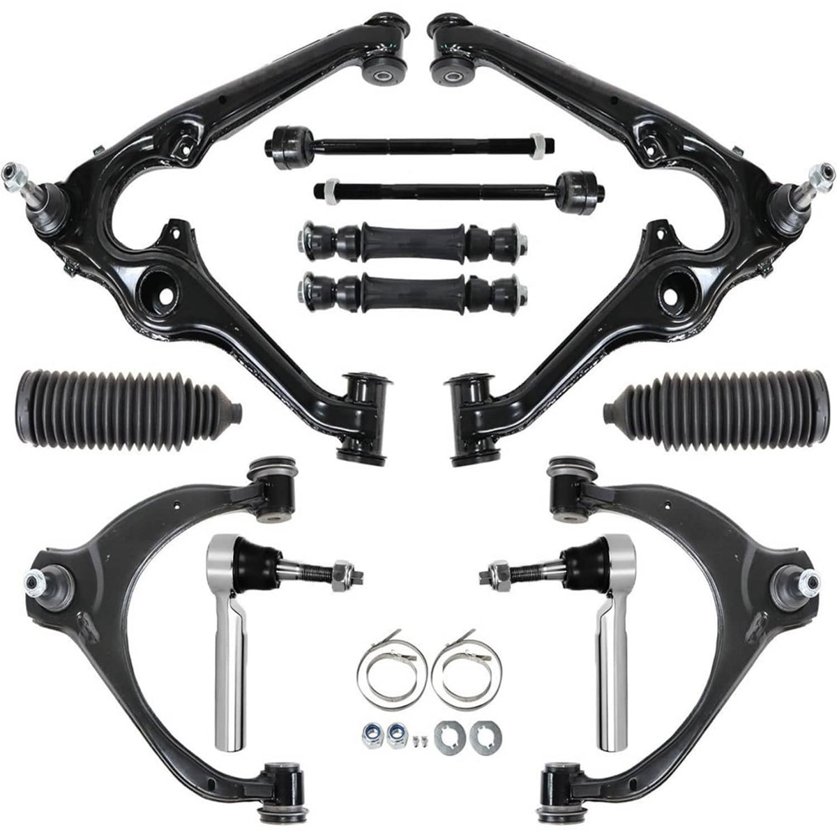 Solidspare For 16-18 GMC Sierra 1500 Yukon Front Sway Bar Control Arm & Ball Joint Tie Rod