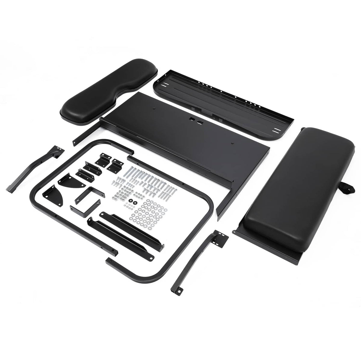 Solidspare For Yamaha G2 G9 Gas Electric Folding Fold Black Golf Cart Rear Back Seat Kit