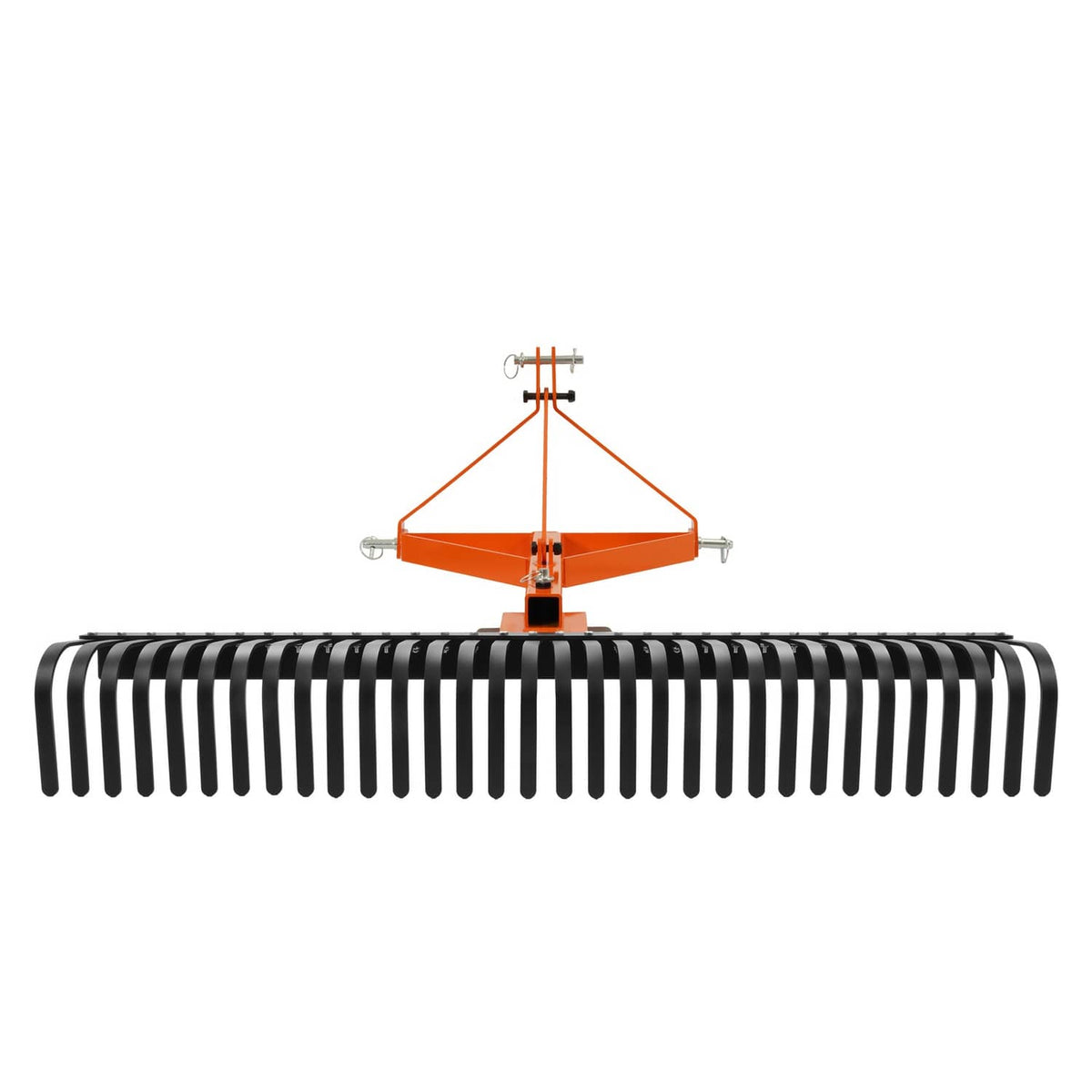 Solidspare 3 Point Landscape Rock Rake For Category 1 Tractor Attachment Gravel Lawn 60''