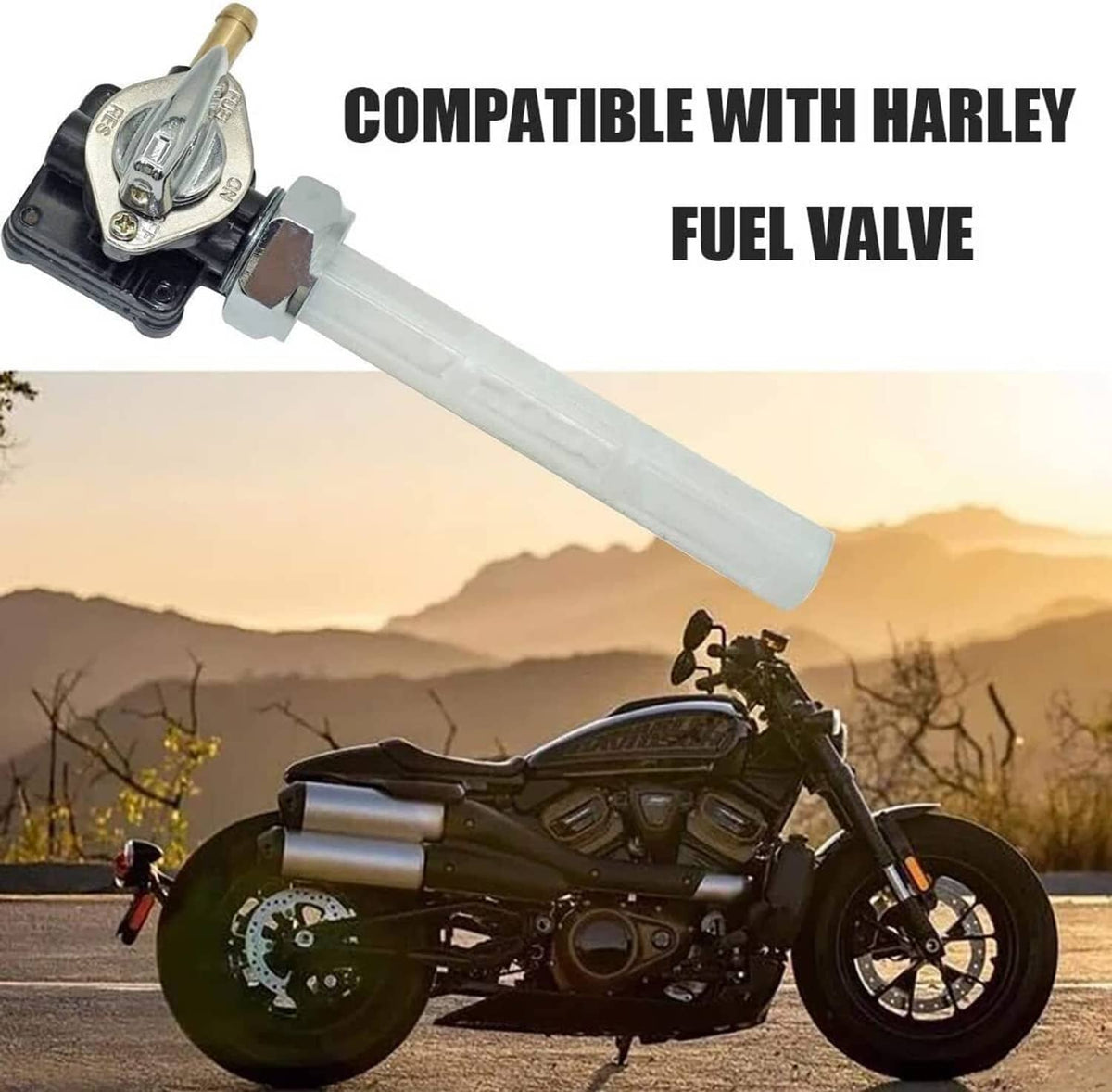 Solidspare Fuel Valve Petcock For Harley Davidson Sportster 883 1200 61338-94D XLH883 1200
