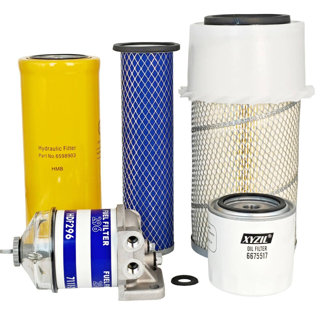 Solid Spare Maintenance Filter Kit Fit for Bobcat Loader Primary Secondary Oil Fuel HYD