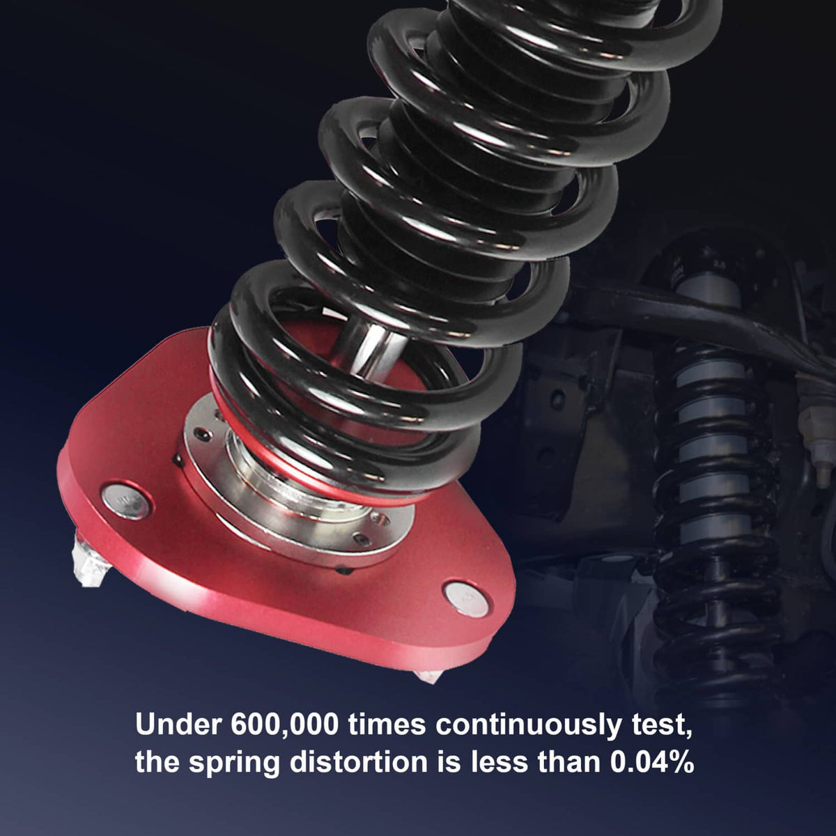 Solidspare Red Front & Rear Full Coilover Struts Adjustable Height For 2005-2010 Scion tC