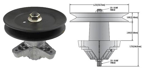 SPINDLE ASSEMBLY CUB CADET 918-04461 618-04456 918-04456 618-04456A 618-04461