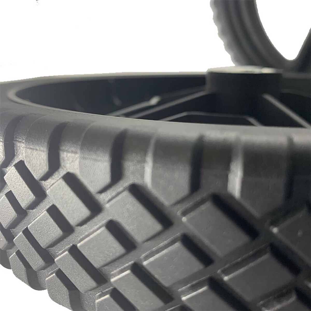 Solid Spare Set of 2 Wheels Kit for Push Mowers 10" Inch