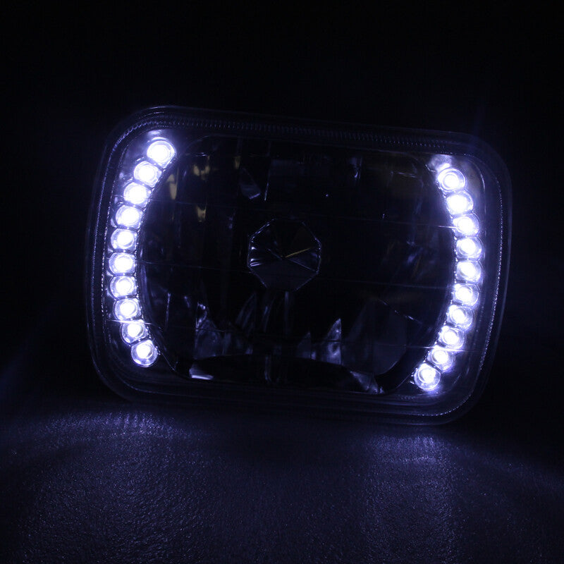5x7" 7x6" Inch Fit Ford F150 F250 F350 1978-1986 Black Housing LED Headlights