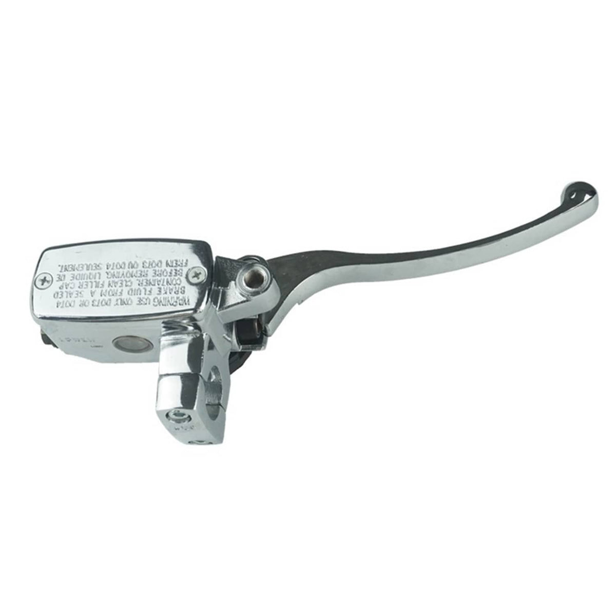 Solidspare Chrome 1" 25mm Left Clutch Lever Right Hydraulic Brake Master Cylinder Lever