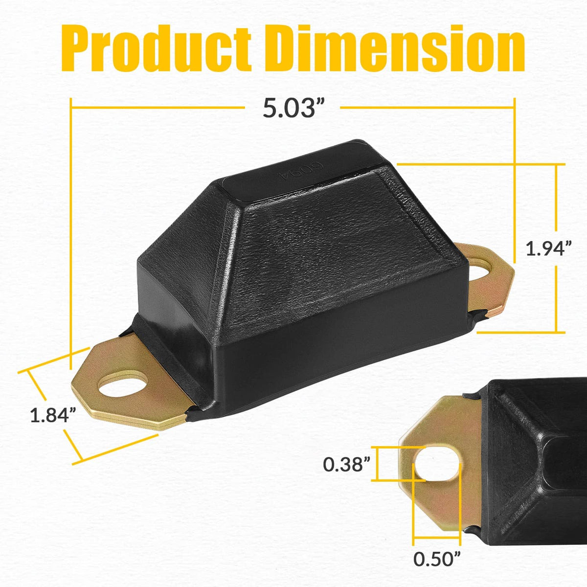 Solidspare 9.9137G Universal Bump Stop Set For 1976-1983 Jeep CJ5 & 1976-1986 Jeep CJ7