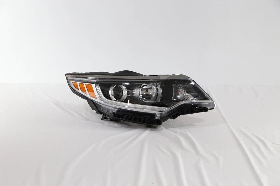 Solid Spare Right+Left Halogen Headlight For 2016-2018 Kia Optima w/o LED DRL Chrome Housing