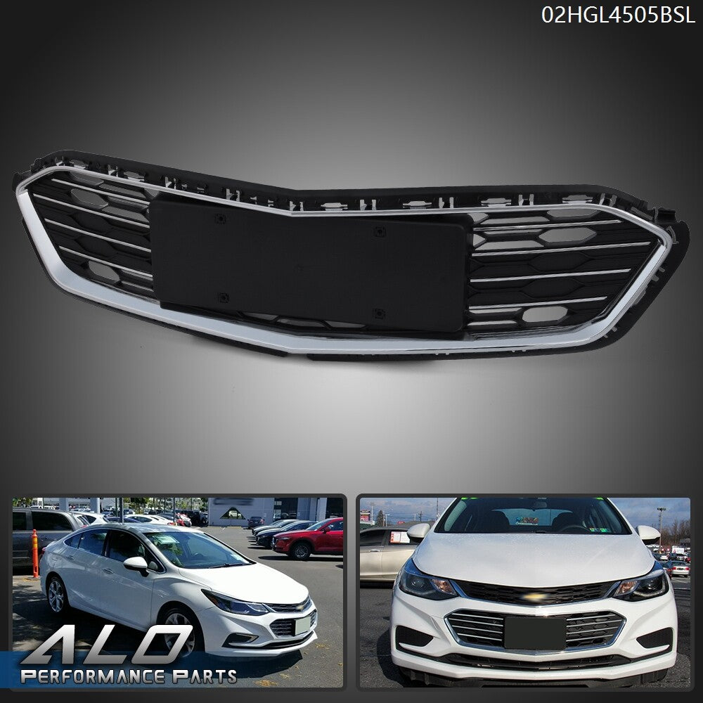 Solid Spare Front Bumper Lower Middle Grille Fit For 2016 2017 2018 Chevrolet Cruze Sedan